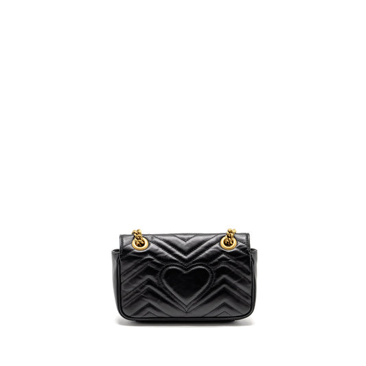 Gucci Marmont Shoulder Bag Calfskin Black Mini Ghw 2