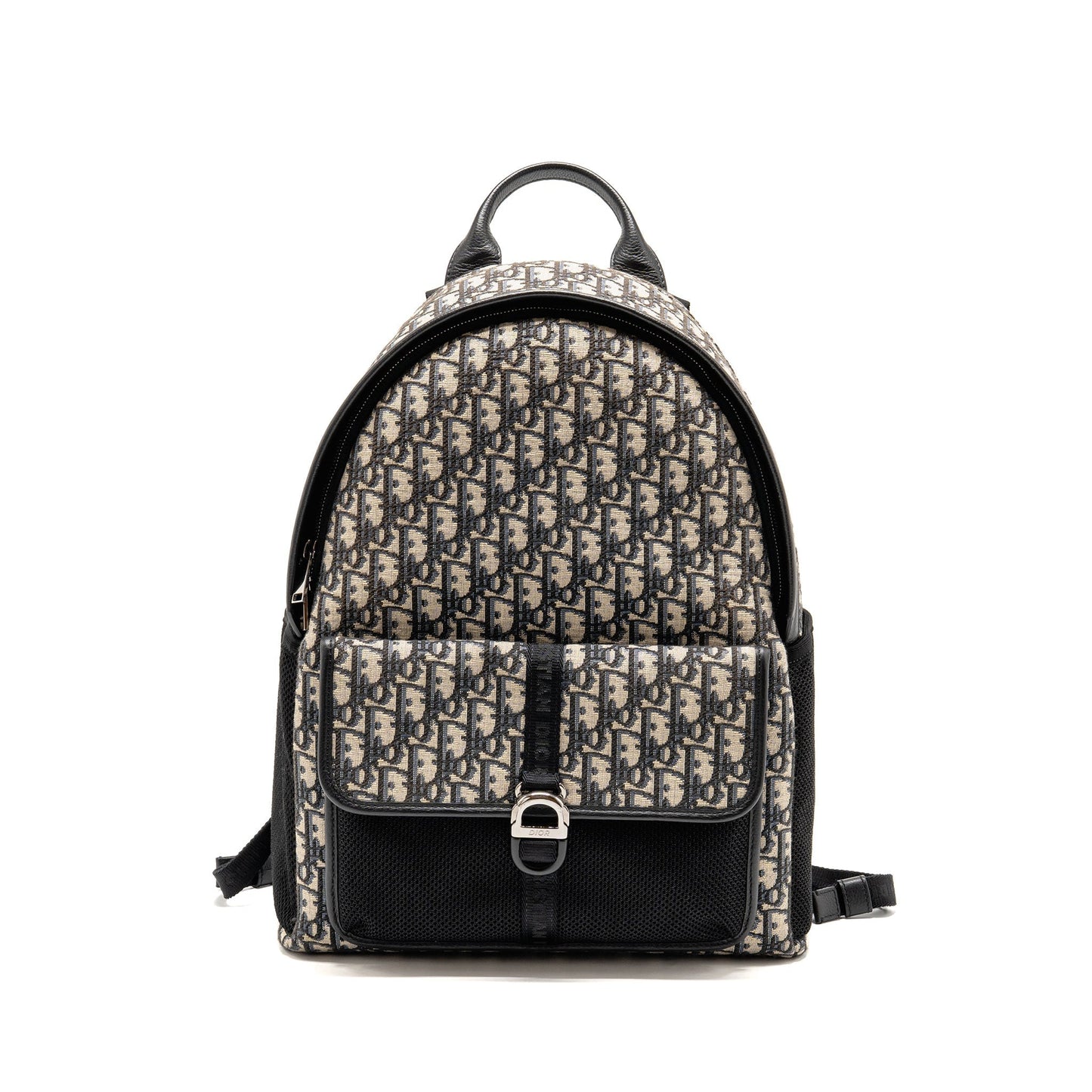 Dior MenâS Backpack Oblique Calfskin Handbag Canvas Black