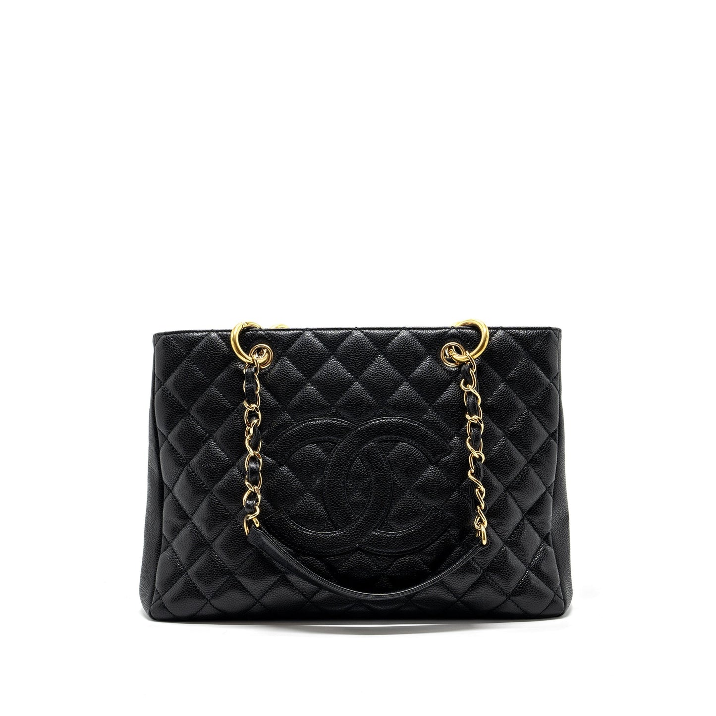 Chanel grand shopping caviar GHW Black Tote Bag 12