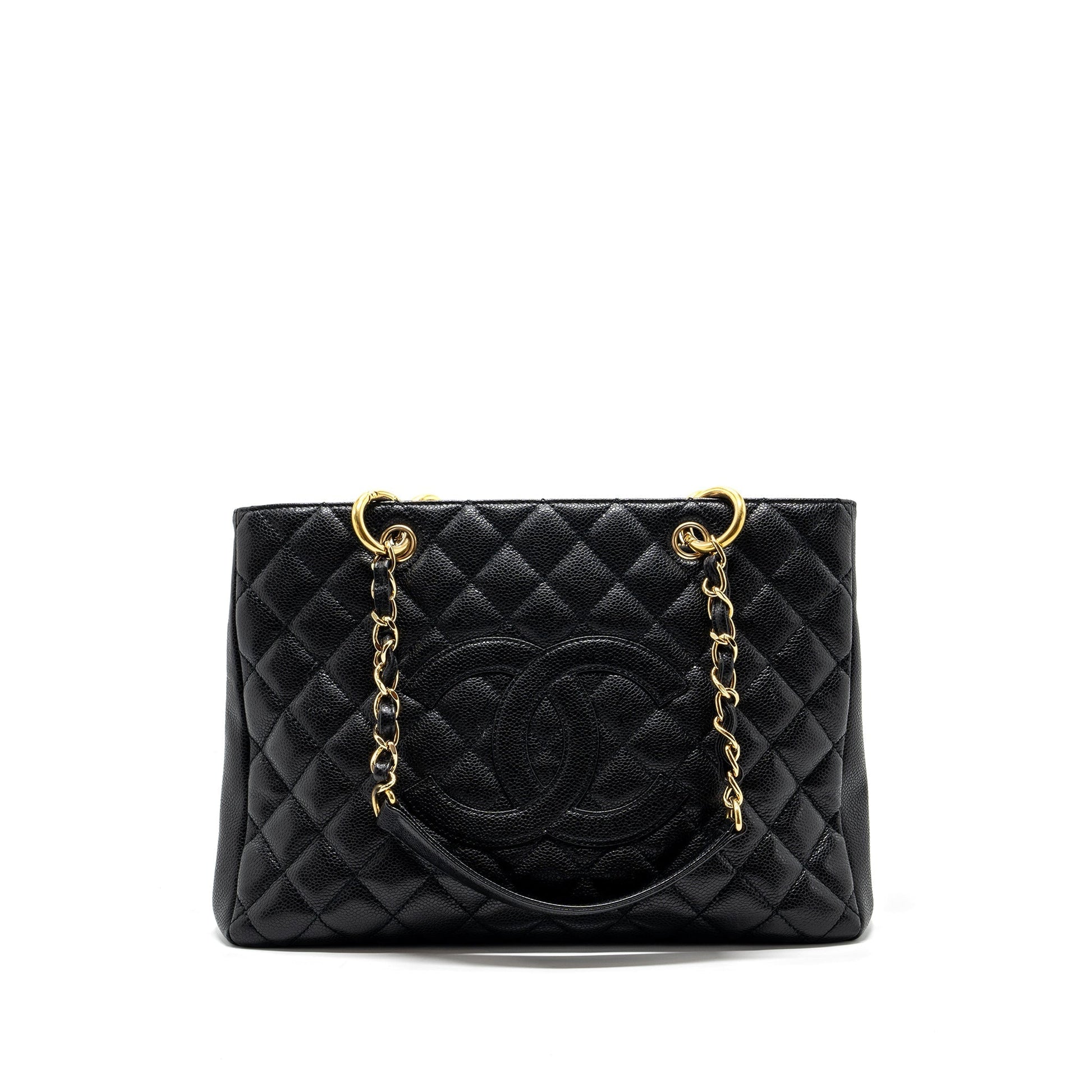 Chanel grand shopping caviar GHW Black Tote Bag 12