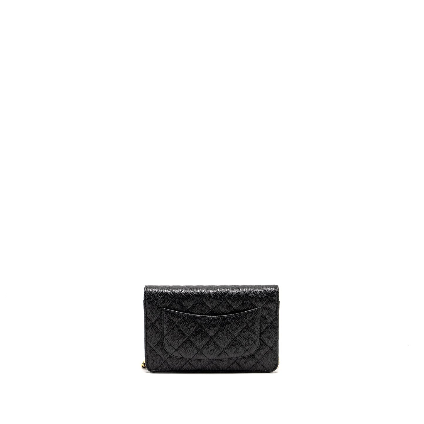 Chanel Classic on Caviar GHW Black Wallet Case Ghw 17
