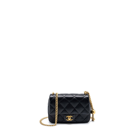 Chanel 23p Coco Love Flap Caviar GHW Black Shoulder Bag Ghwmicrochip 3
