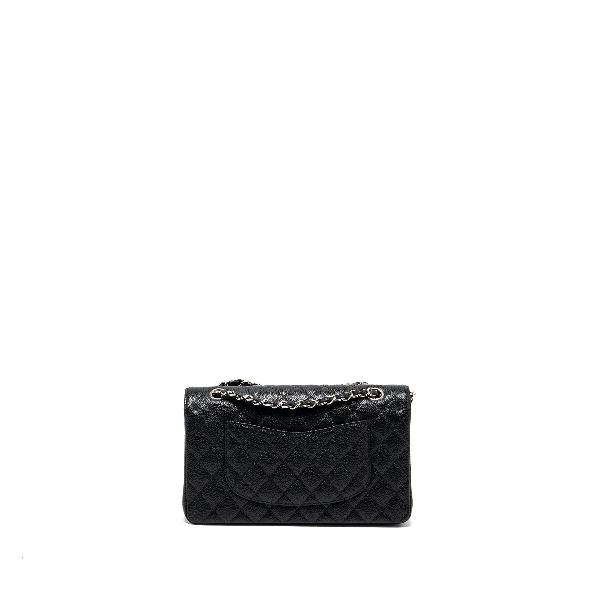 Chanel Classic Double Flap Caviar SHW Black Shoulder Bag Shw 6