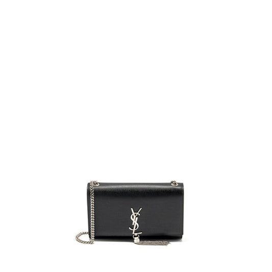 YSL Saint Laurent YSL Saint Kate Purse With Tassel Calfskin Black Medium Travel Bag