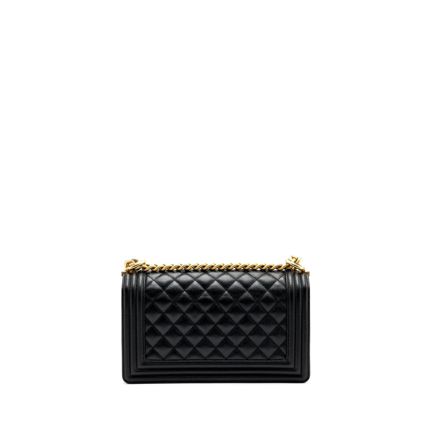 Chanel boy caviar brushed GHW microchip Black Handbag Microchip 1