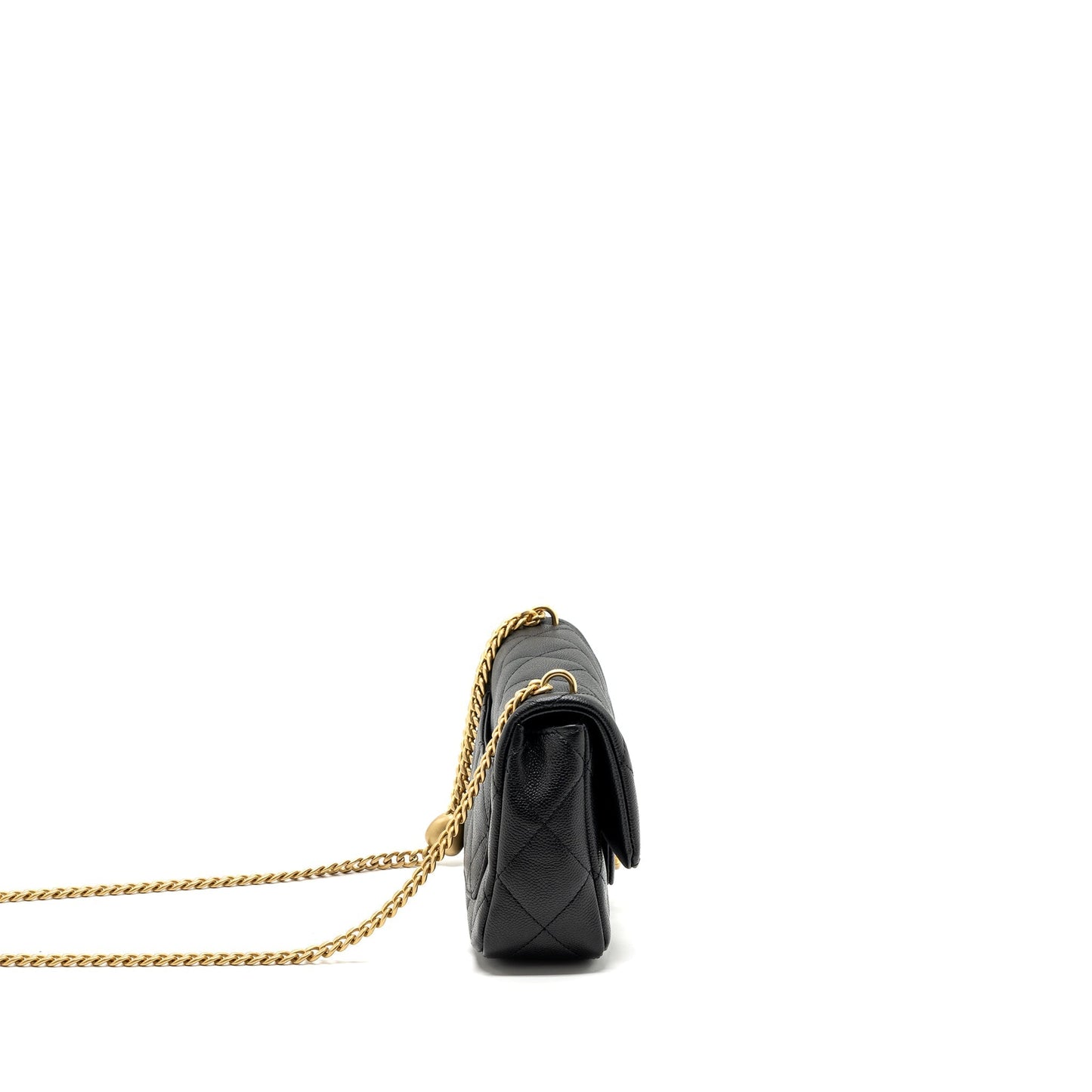 Chanel 23p Coco Love Flap Caviar GHW Black Shoulder Bag 5