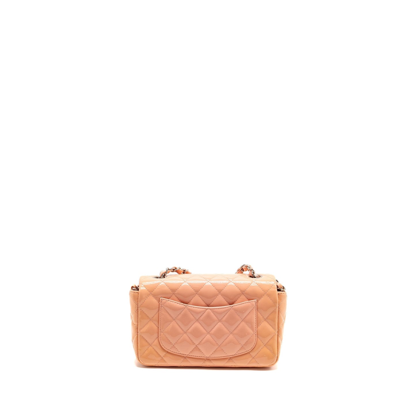 Chanel Rectangular Flap Patent SHW Pink Shoulder Bag Shw 1