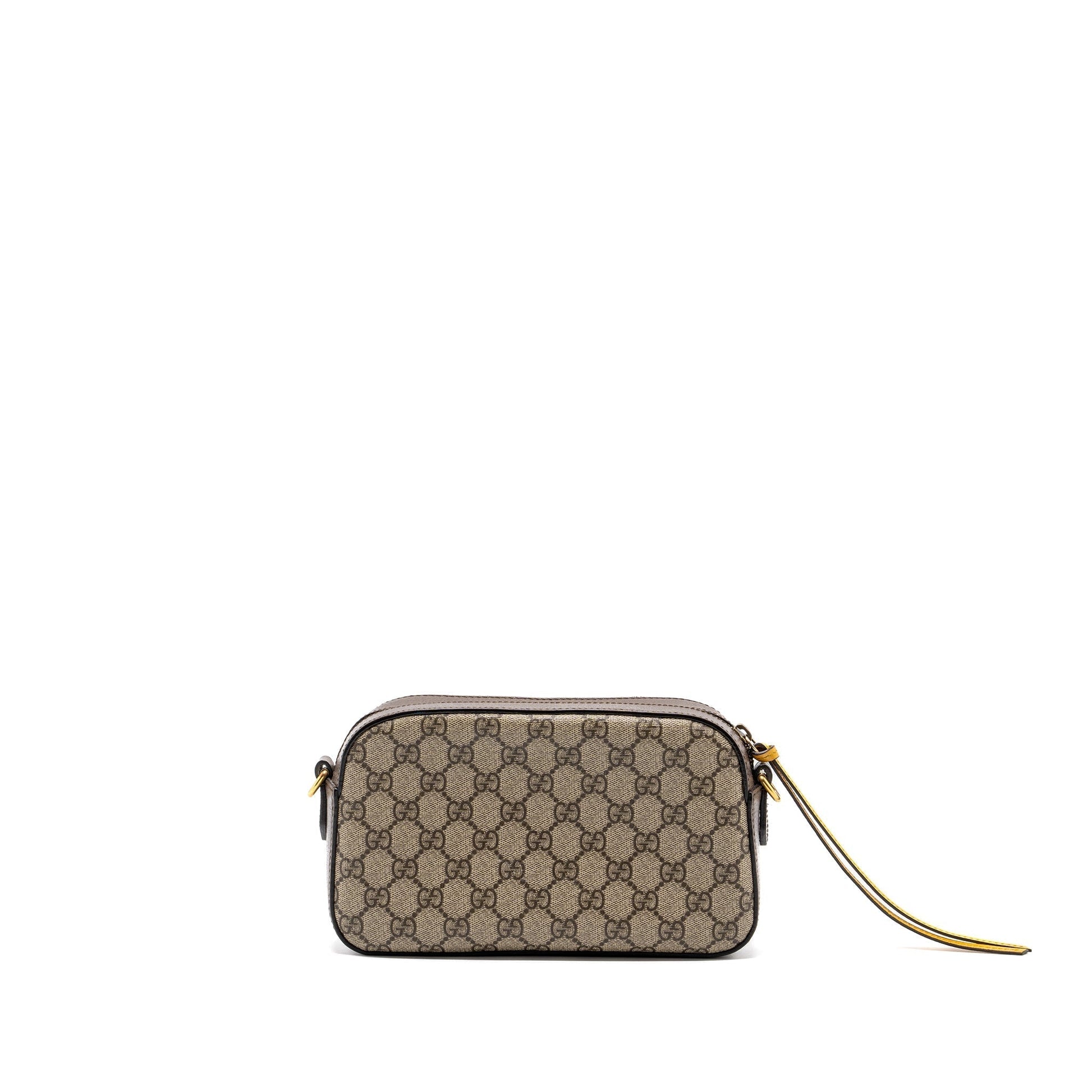 Gucci Supreme Camera Bag Leather Canvas Travel Bag