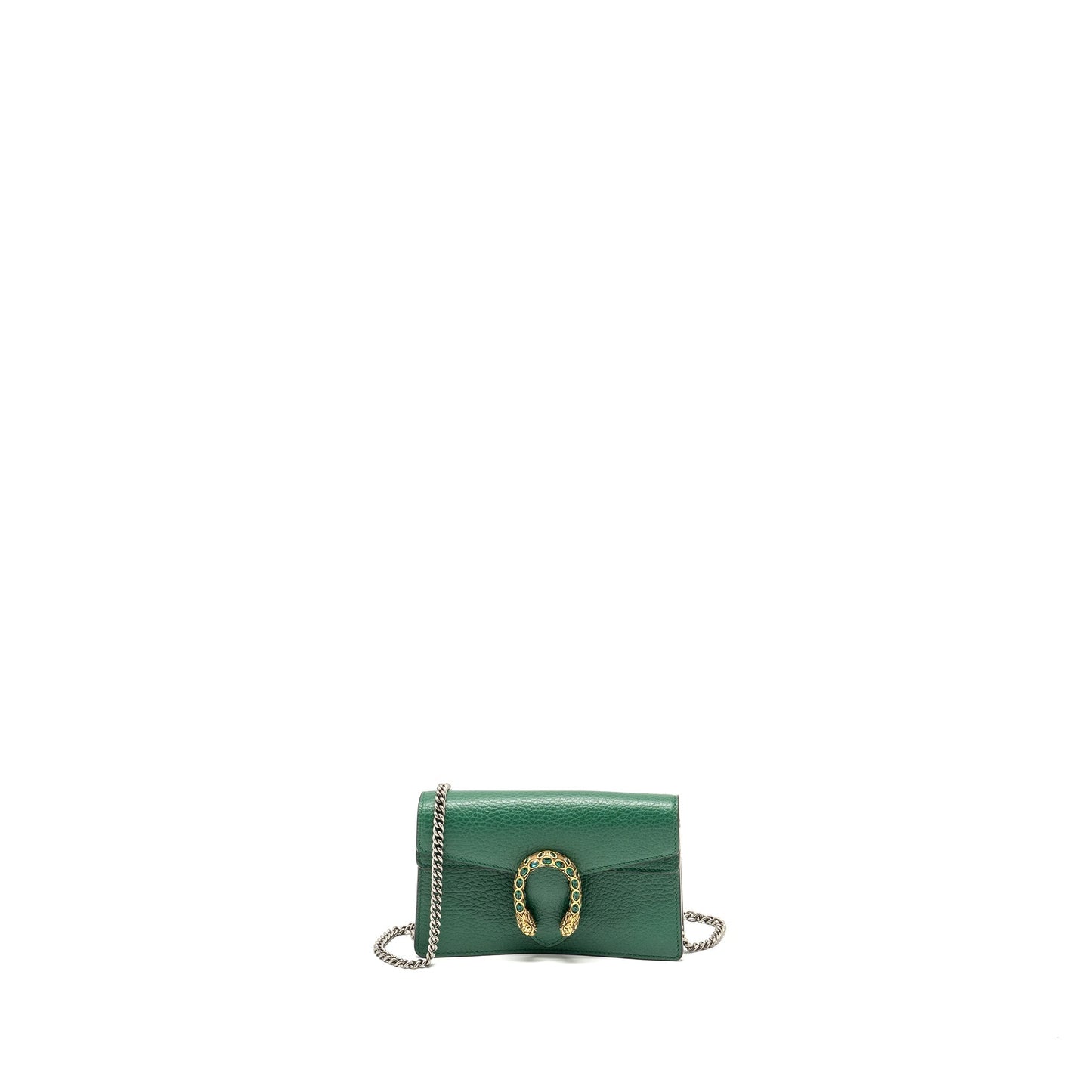Gucci Super Dionysus Calfskin Handbag Green Mini Travel Bag