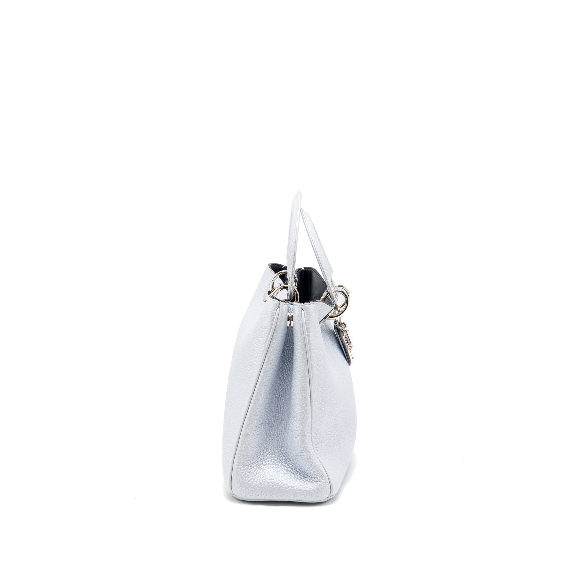 Dior issimo Tote Purse Grained Calfskin Light Grey Tote Bag