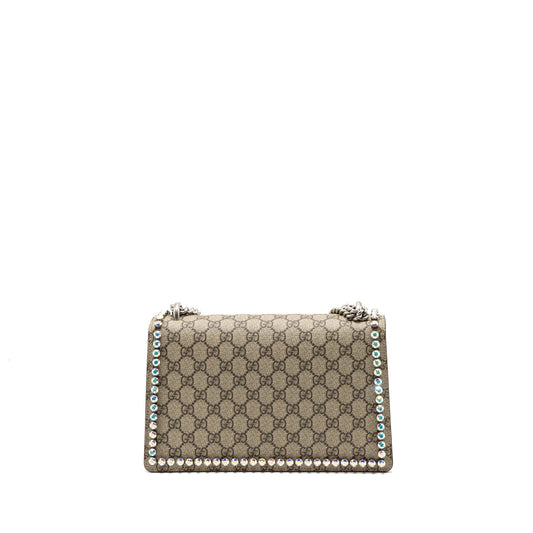 Gucci Dionysus Shoulder Bag Supreme Pink Limited Edition Canvas Suede