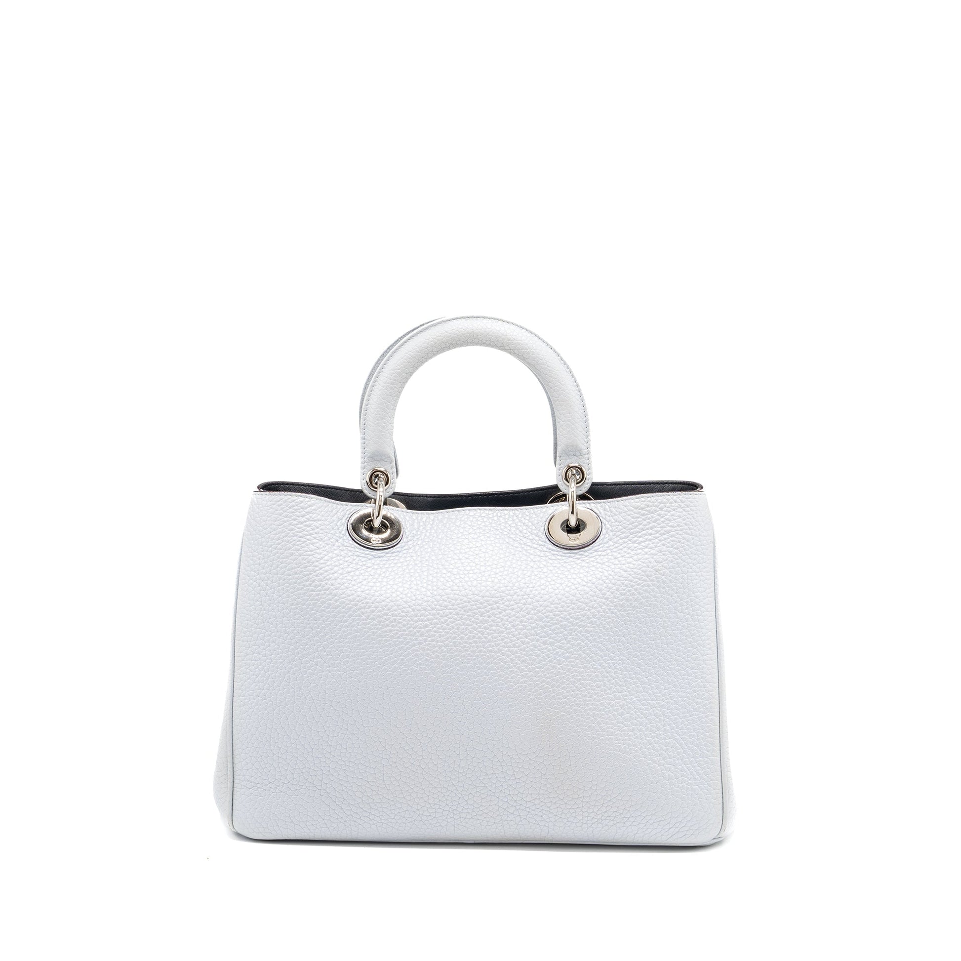 Dior issimo Tote Purse Grained Calfskin Light Grey Tote Bag
