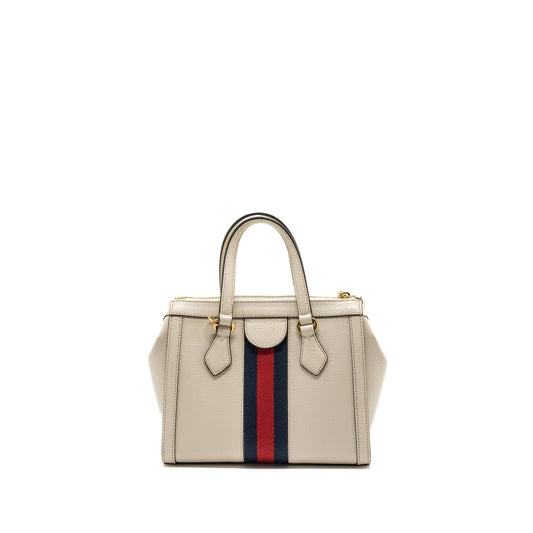 Gucci Ophidia Tote Bag Calfskin Multicolour White Small