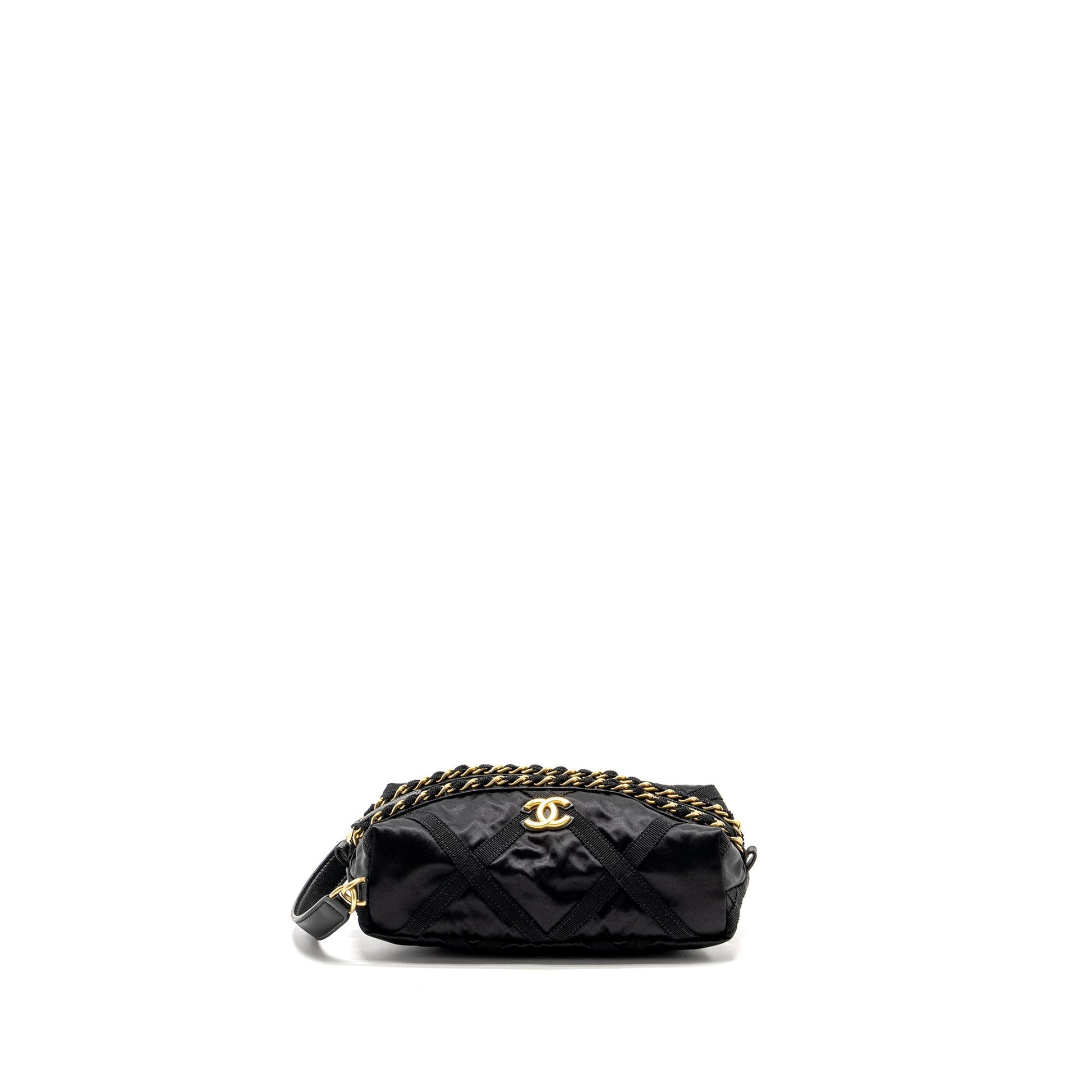 Chanel 22p leep Mask Nylon GHW Black Travel Bag
