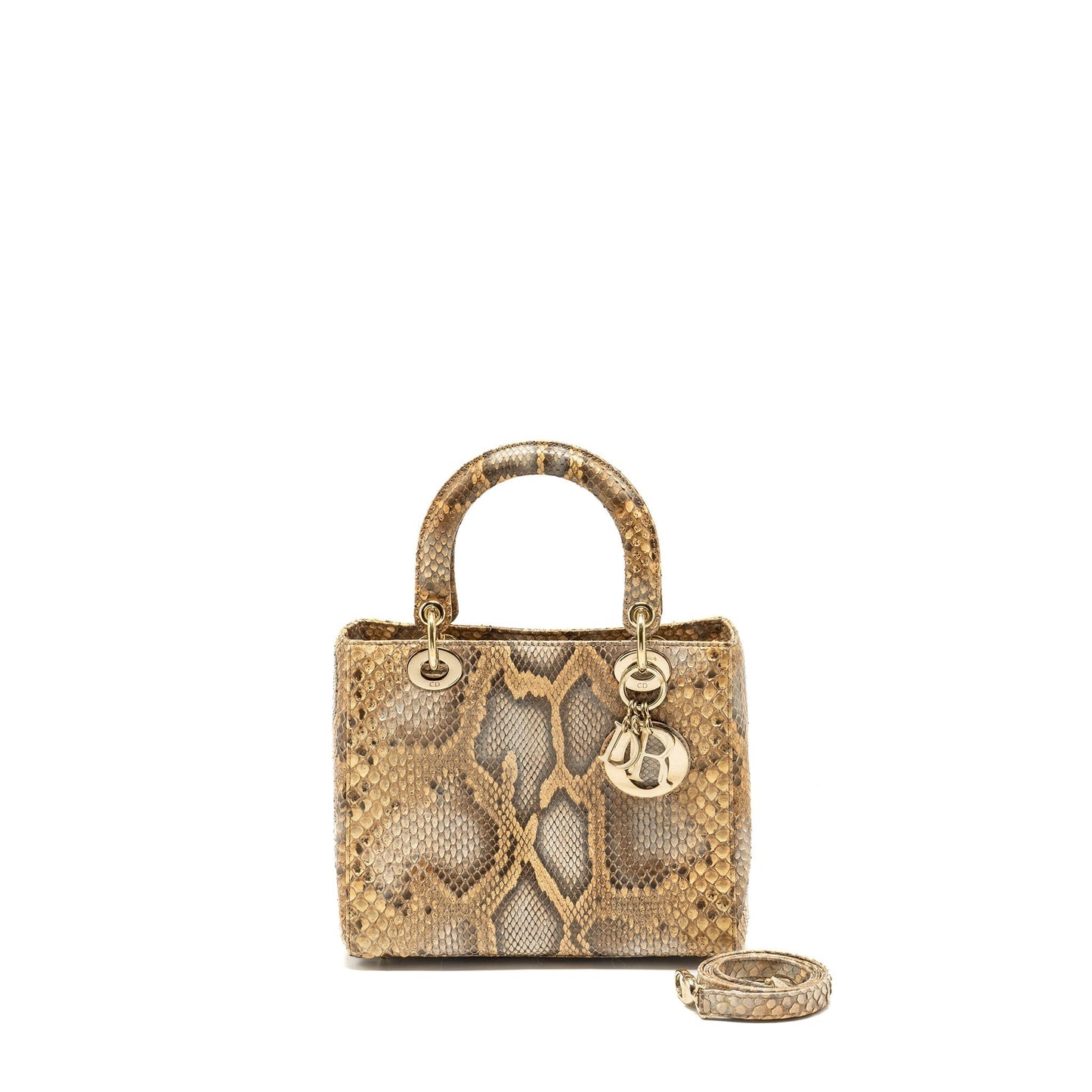 Dior Lady Python Multicolour Handbag Medium Travel Bag Multicolour Handbag