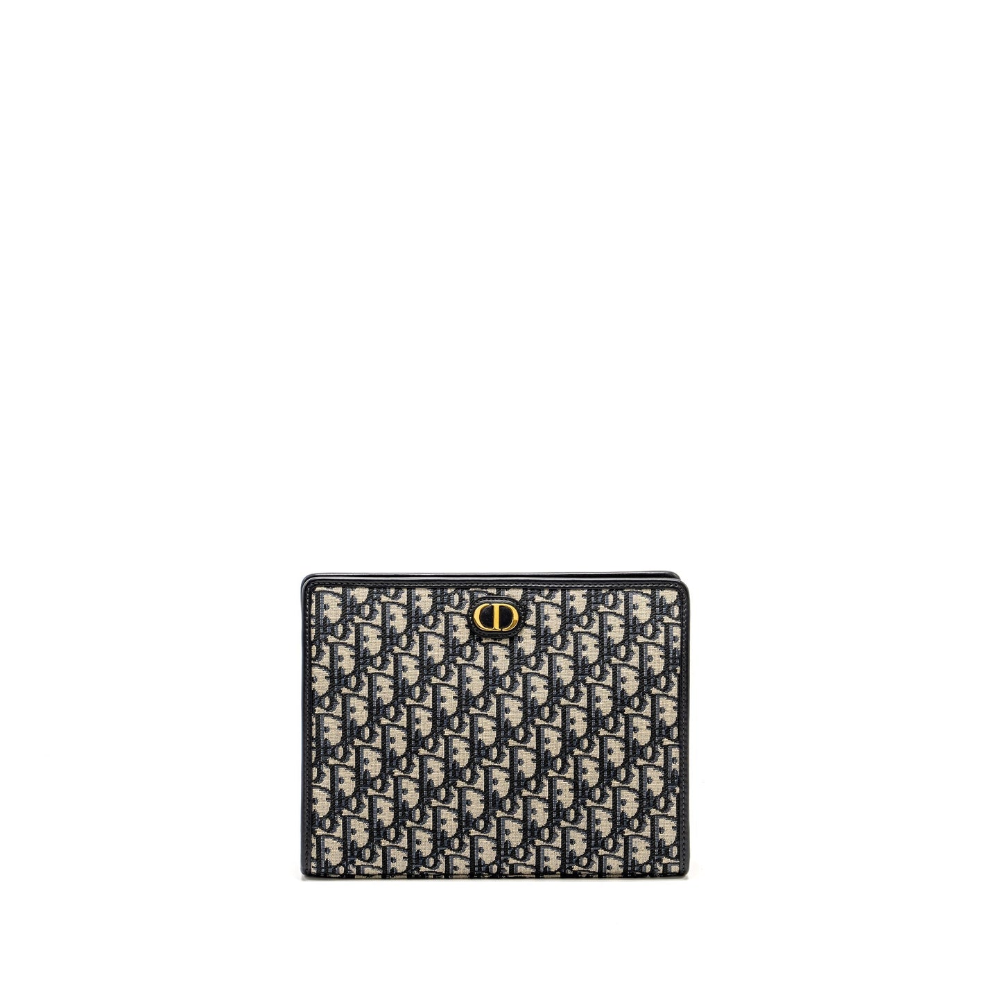 Dior Montaigne Dea Pouch Oblique Jacquard Handbag Blue Travel Bag