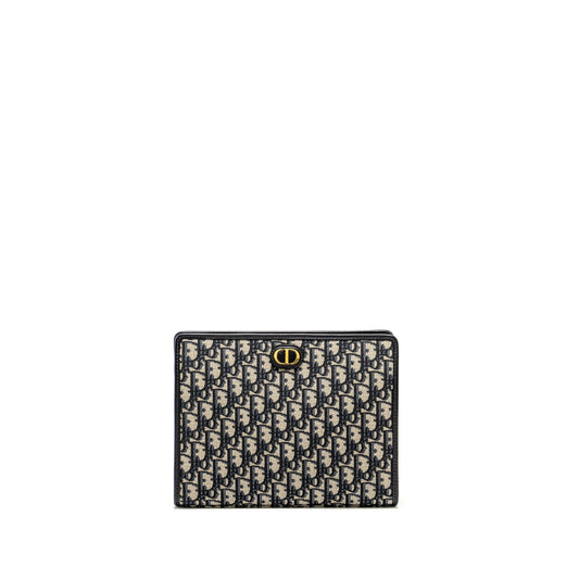 Dior Montaigne Dea Pouch Oblique Jacquard Handbag Blue Travel Bag