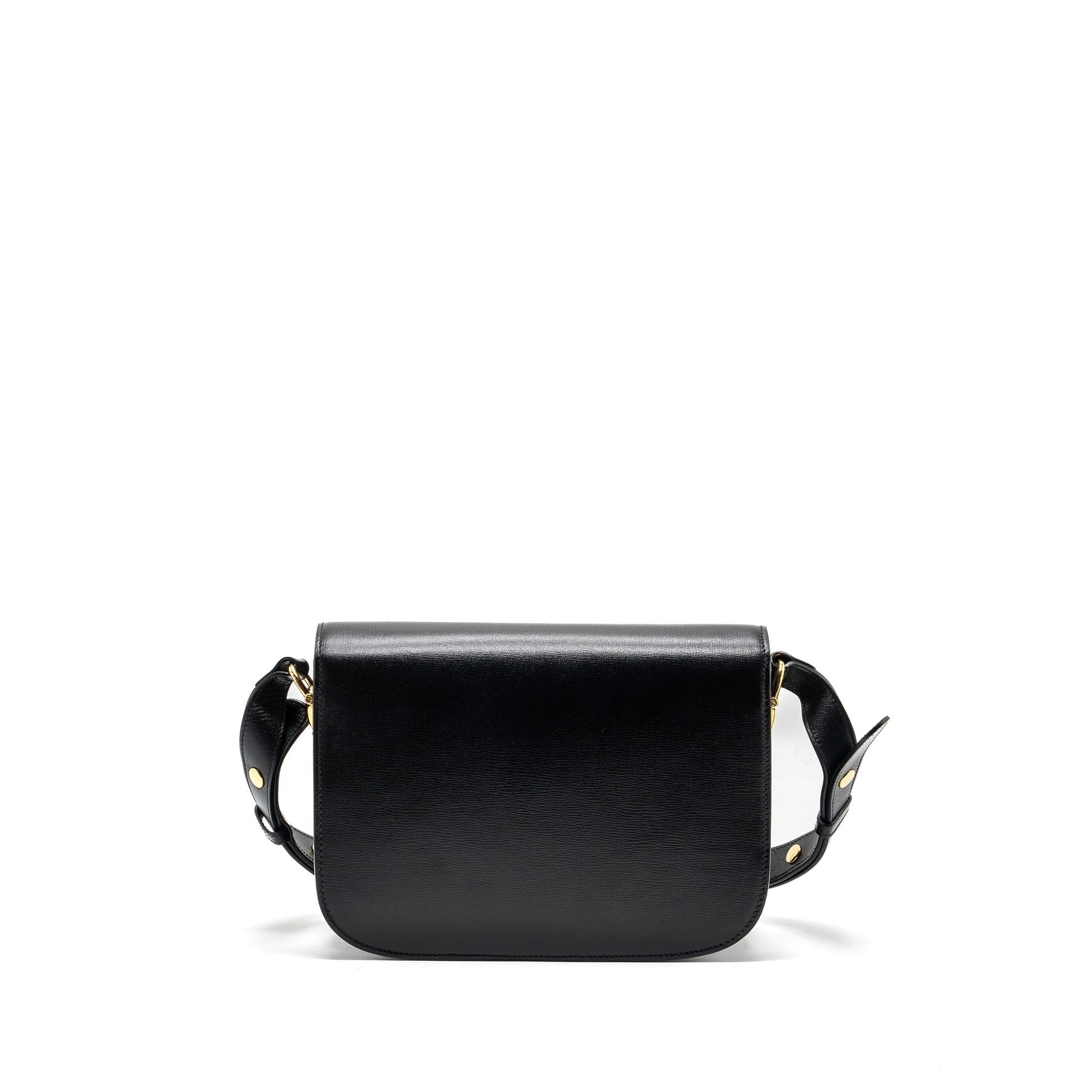 Gucci Horsebit Shoulder Bag Leather Black