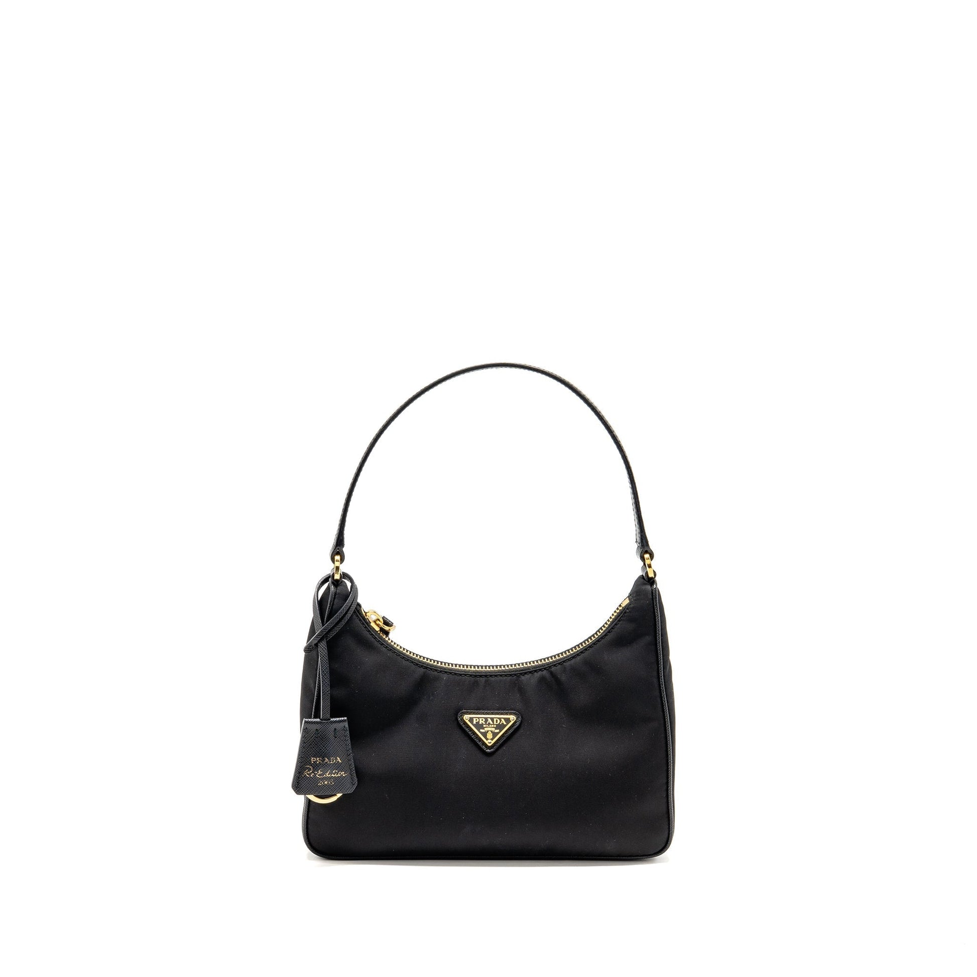 Prada Reedition Purse Handbag Nylon Black Travel Bag