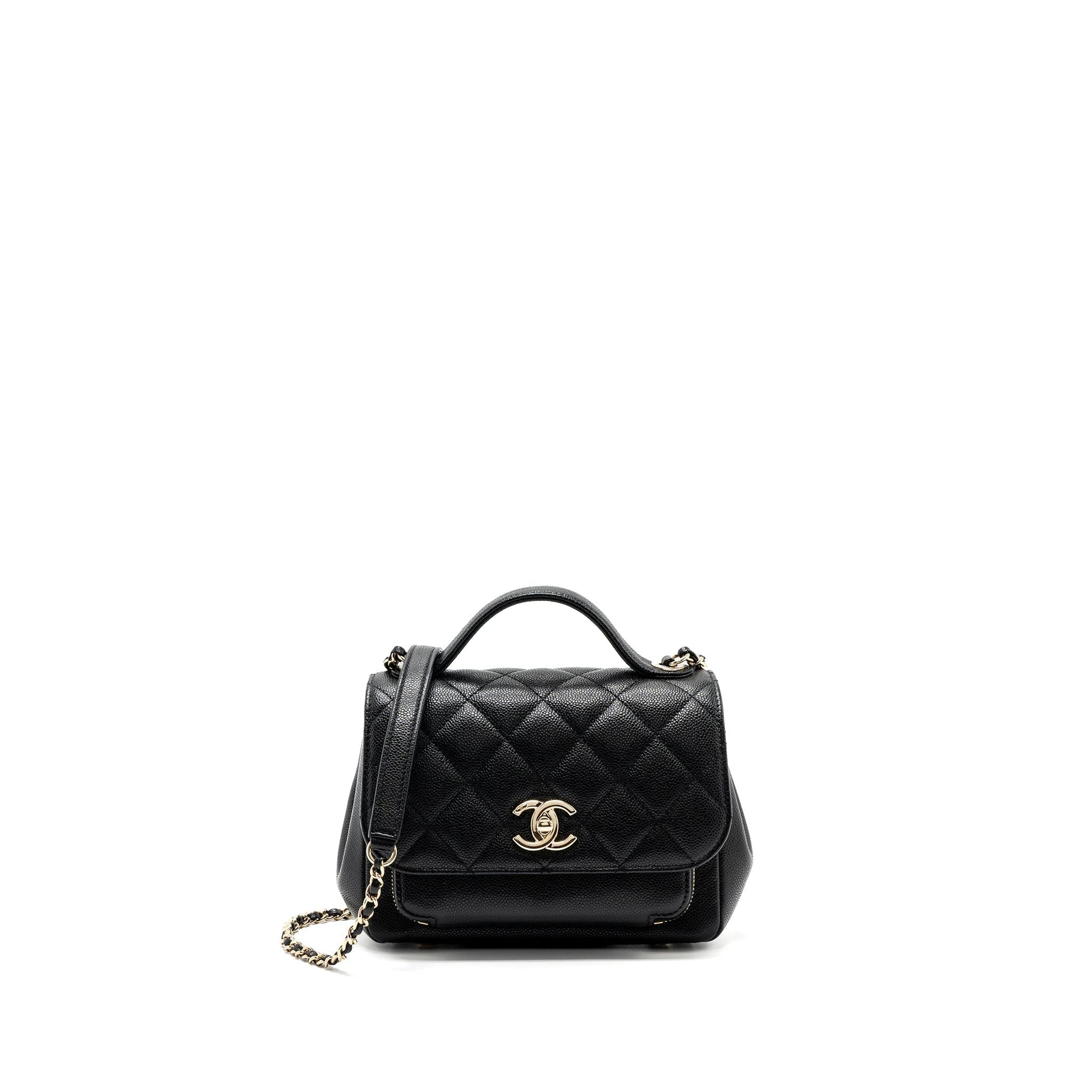 Chanel business affinity caviar LGHW microchip Black Small Handbag Microchip 1