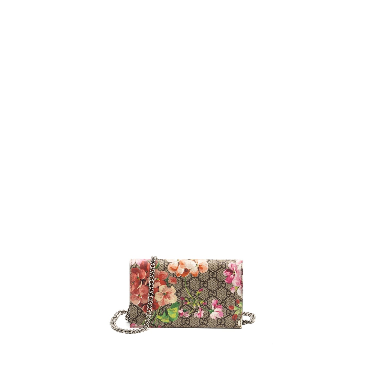 Gucci Clutch With Flower Printed Supreme Shw Canvas Mini Clutch Bag