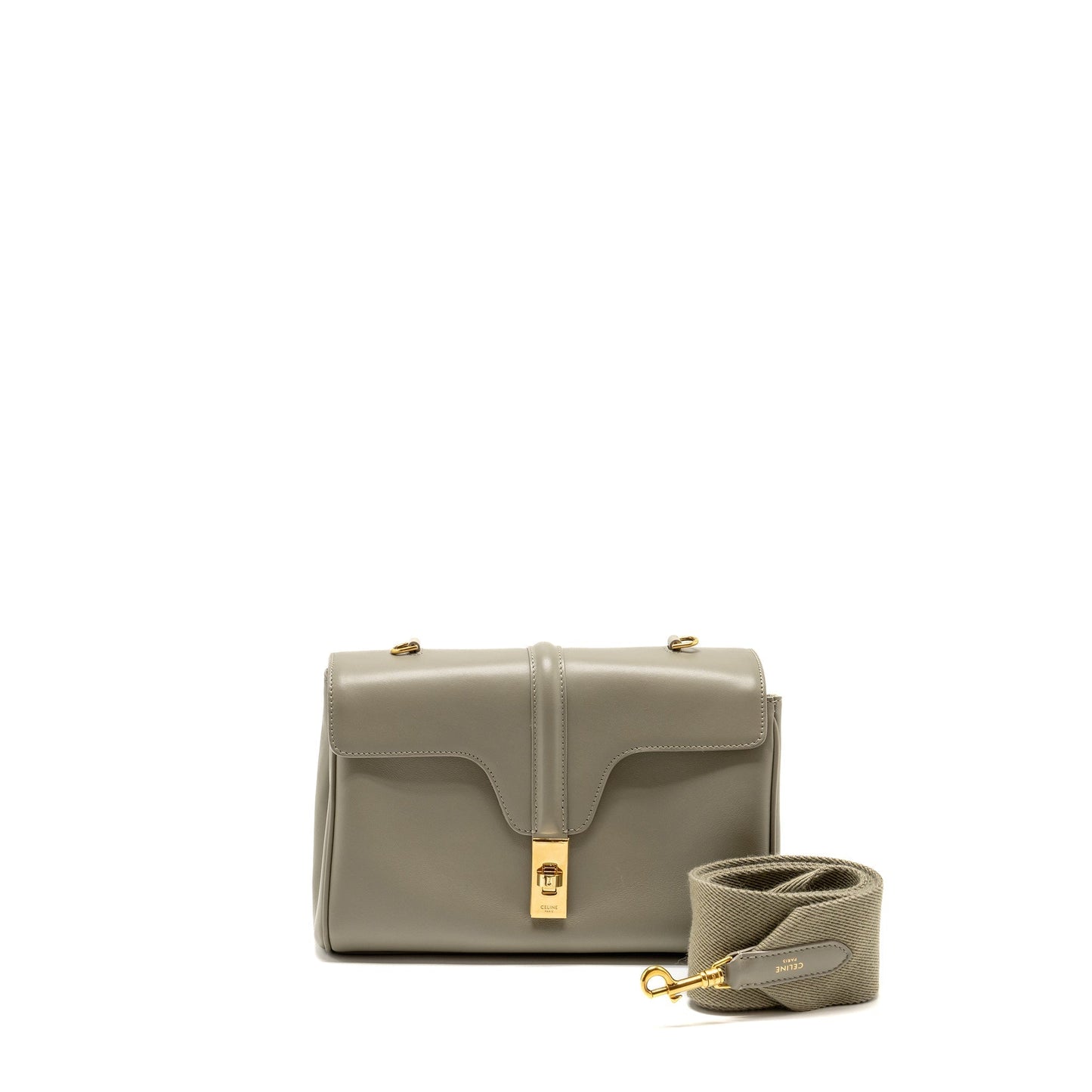 Celine Teen Soft Calfskin Light Olive Handbag Green Travel Bag