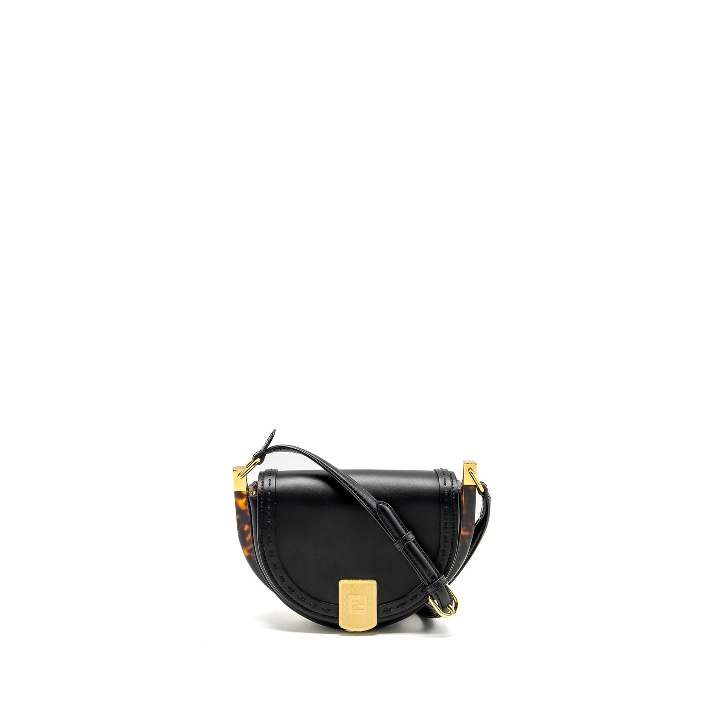 Fendi Moonlight Purse Calfskin Black Mini Shoulder Bag