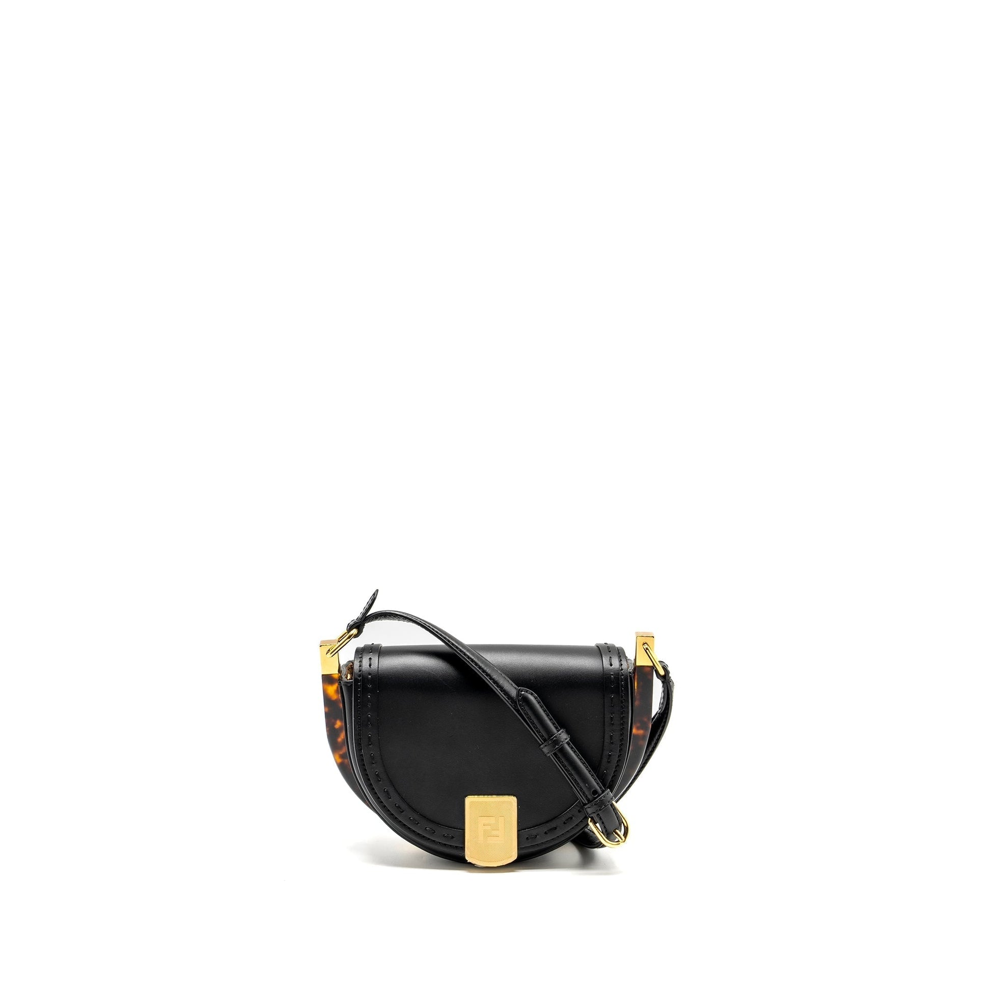 Fendi Moonlight Purse Calfskin Black Mini Shoulder Bag