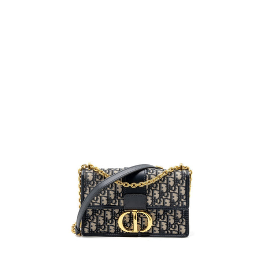 Dior Montaigne Purse Oblique Jacquard Handbag Leather Canvas Travel Bag