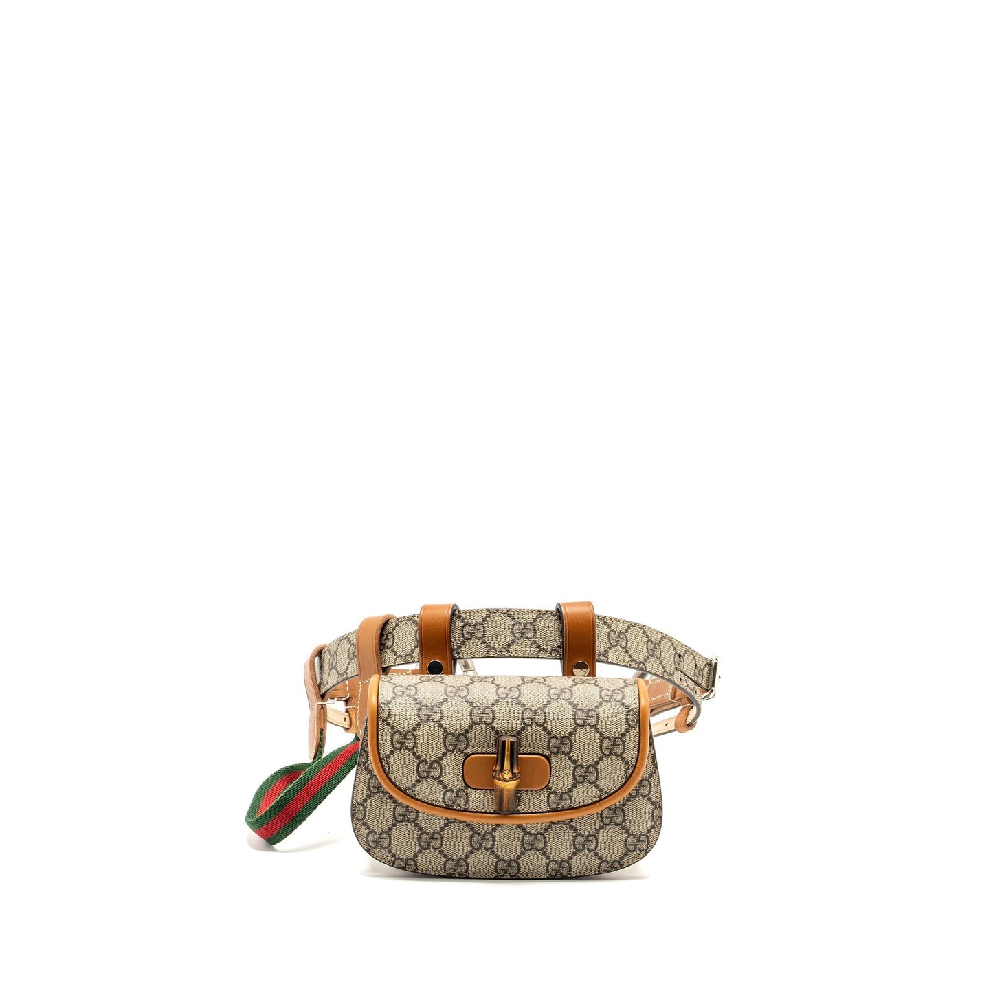 Gucci Bamboo Belt Bag Supreme Shw Leather Canvas Accessory