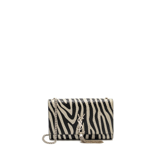 YSL Saint Laurent Saint Laurent Medium Kate Mini Purse With Leather Black Shoulder Bag