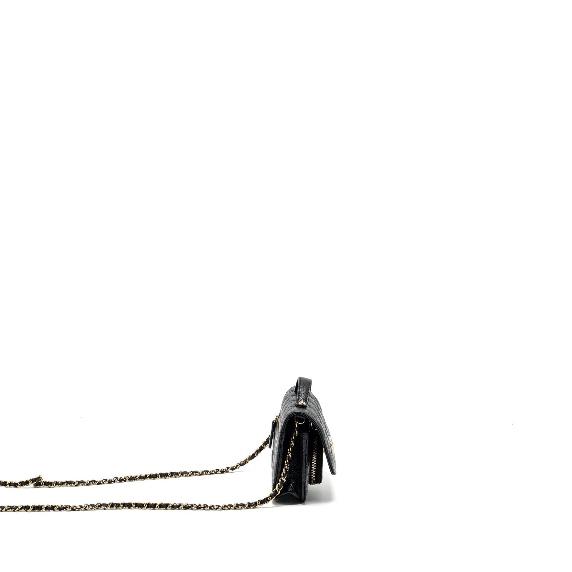 Chanel business affinity flap caviar LGHW microchip Black Shoulder Bag