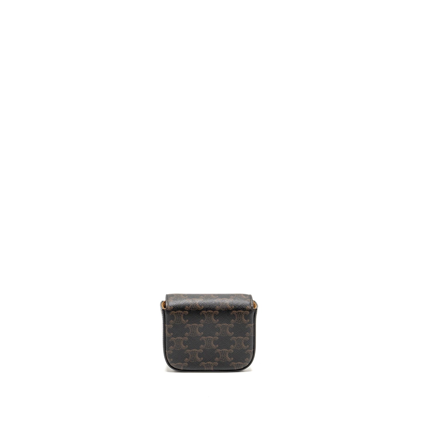 Luxury Claud Bag Triomphe Calfskin Ghw Canvas Tan Travel Bag