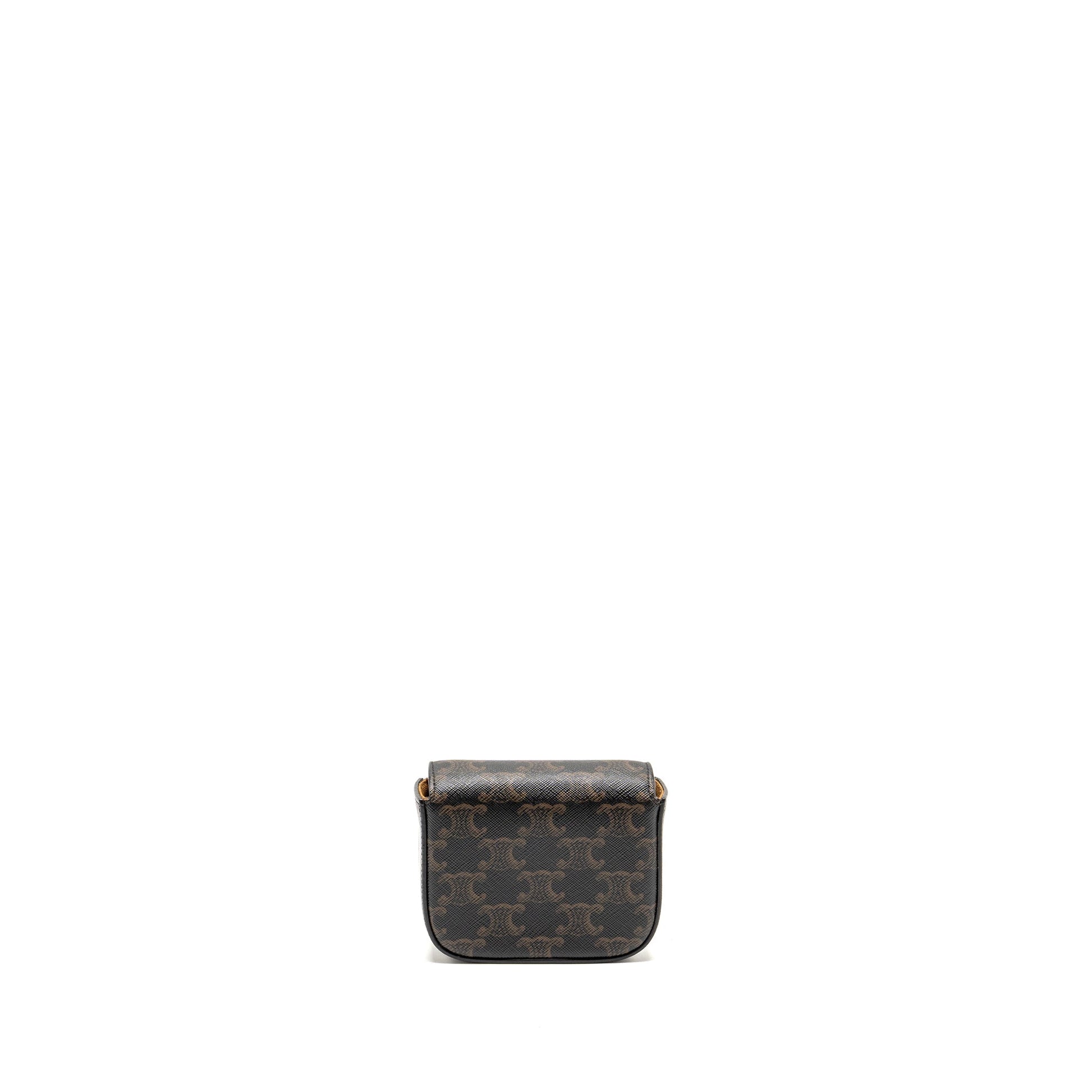 Luxury Claud Bag Triomphe Calfskin Ghw Canvas Tan Travel Bag