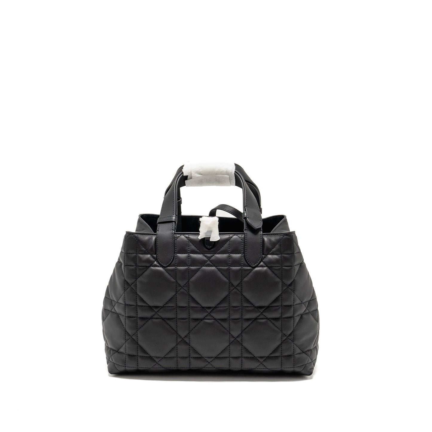 Dior Toujours Purse Macrocannage Calfskin Handbag Black Medium Travel Bag Black Handbag