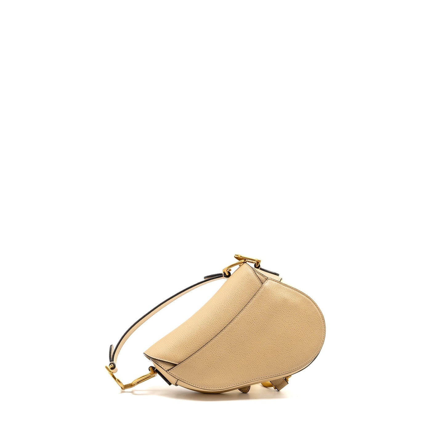 Dior Saddle Purse Calfskin Handbag Beige Mini Travel Bag