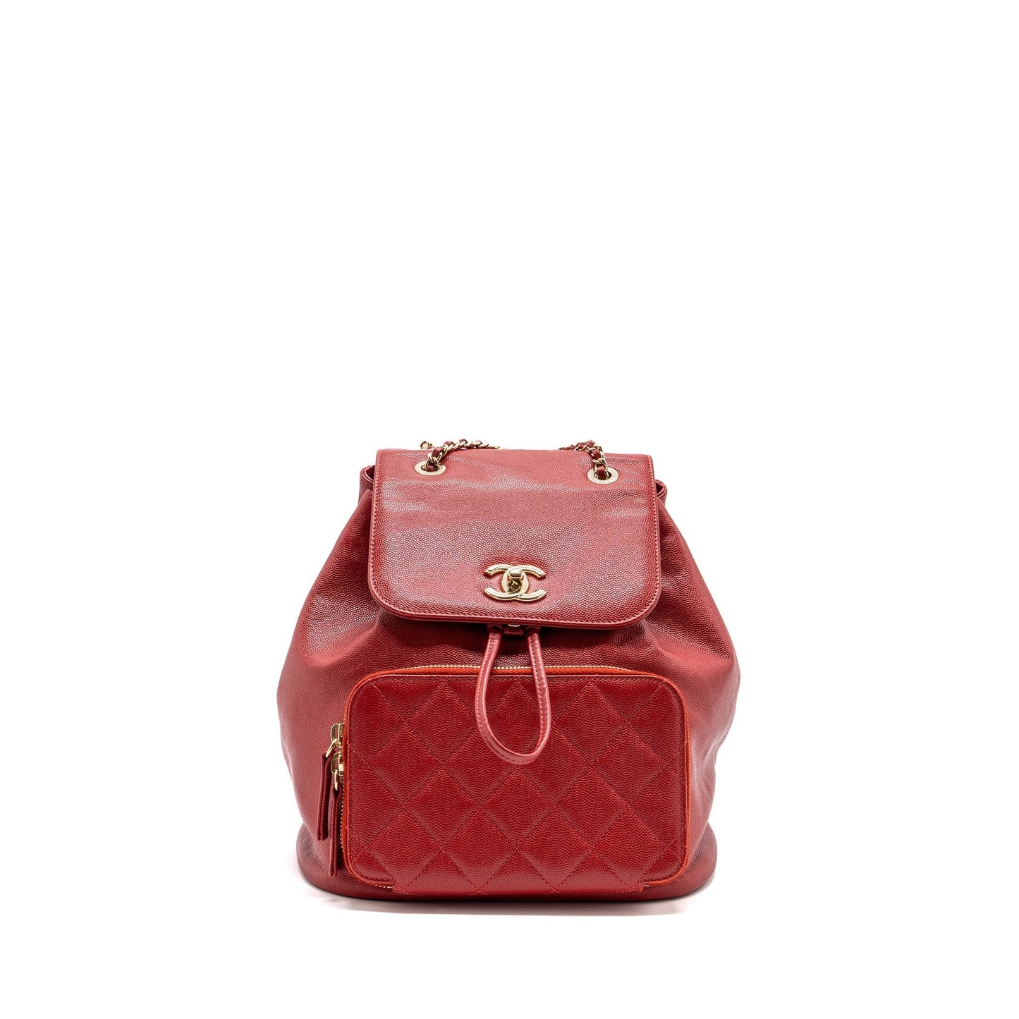 Chanel affinity backpack caviar GHW Red