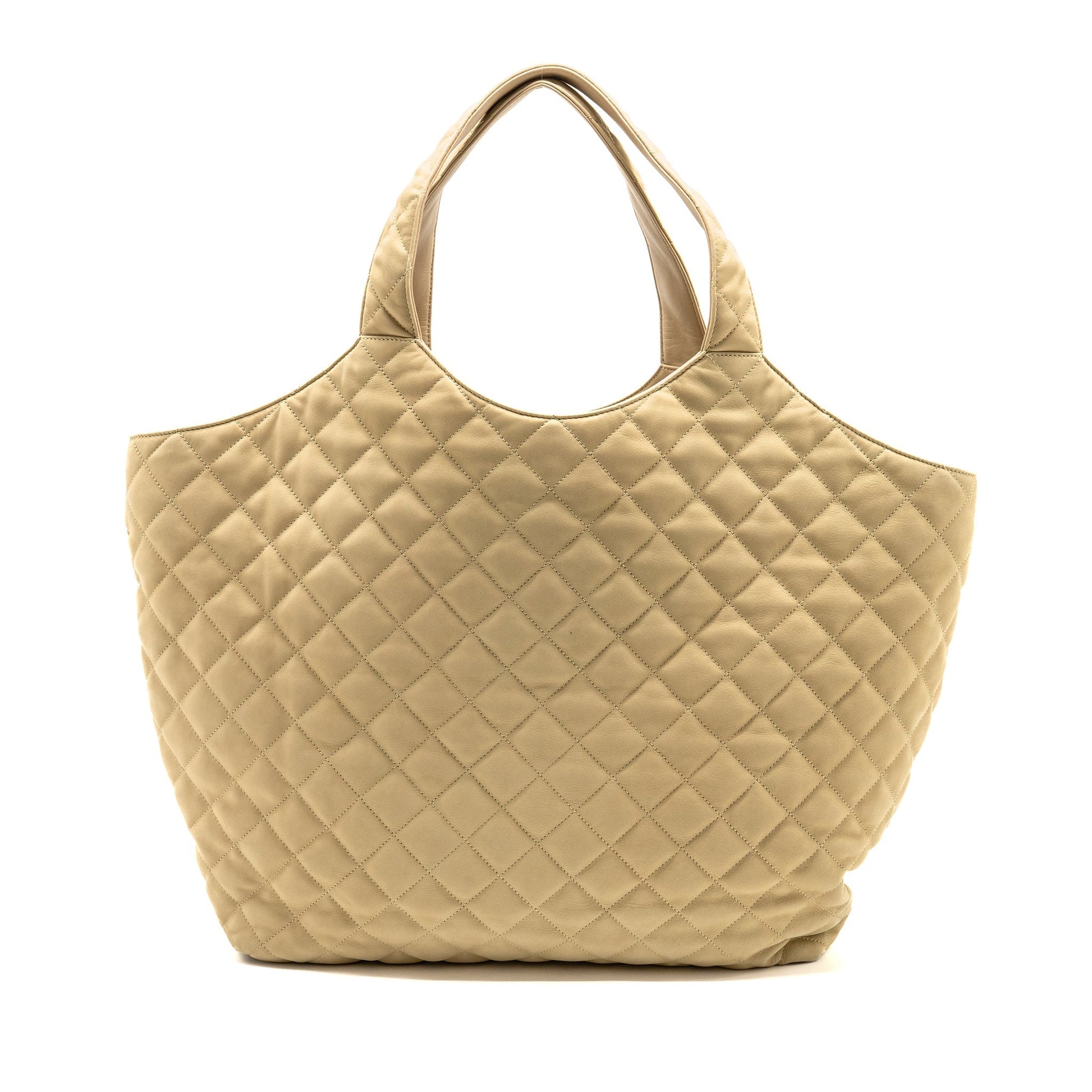 YSL Saint Laurent YSL Saint Icare Maxi Tote Purse Nubuck Suede Quilted Tote Bag