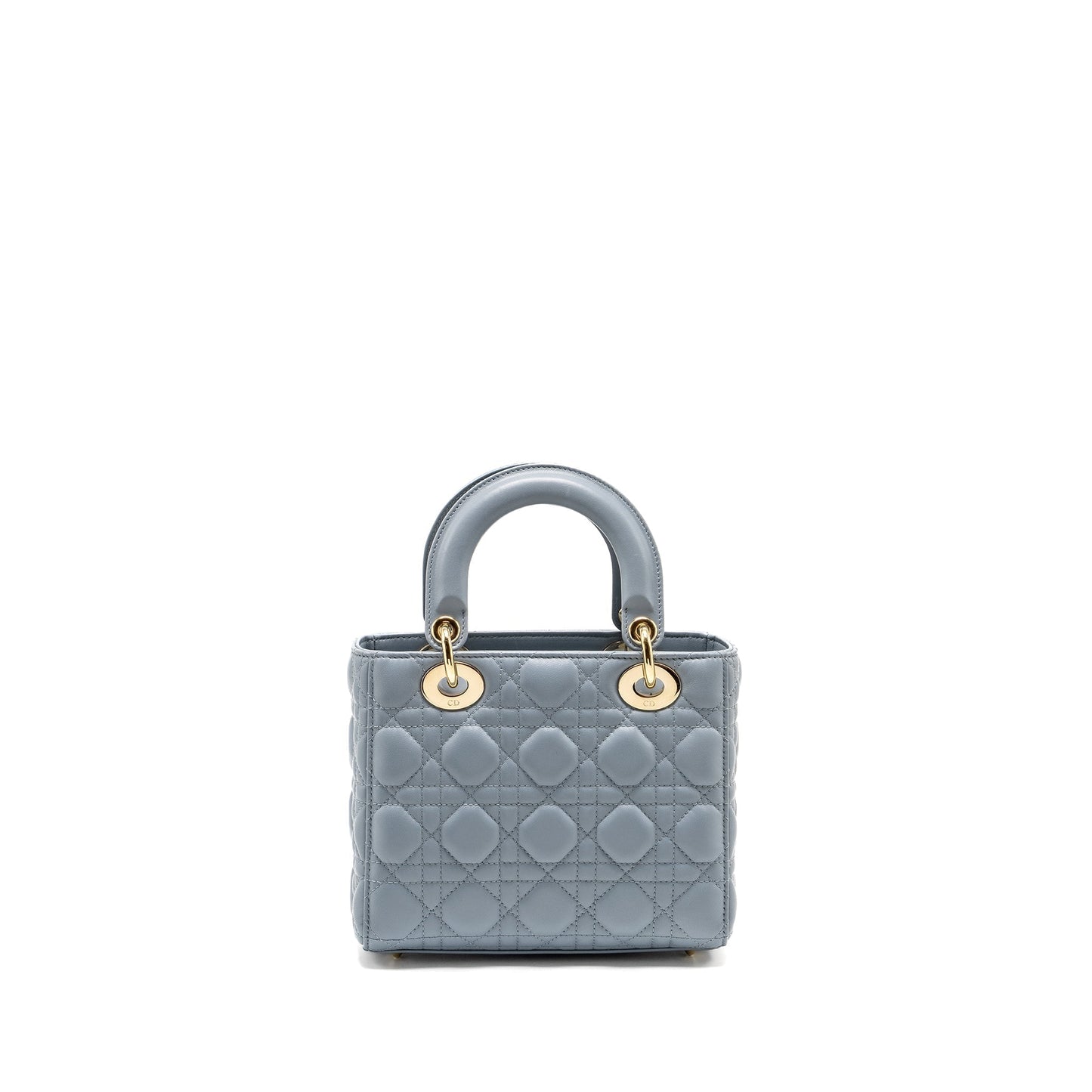Dior My Lady Lambskin Handbag Blue Small Travel Bag