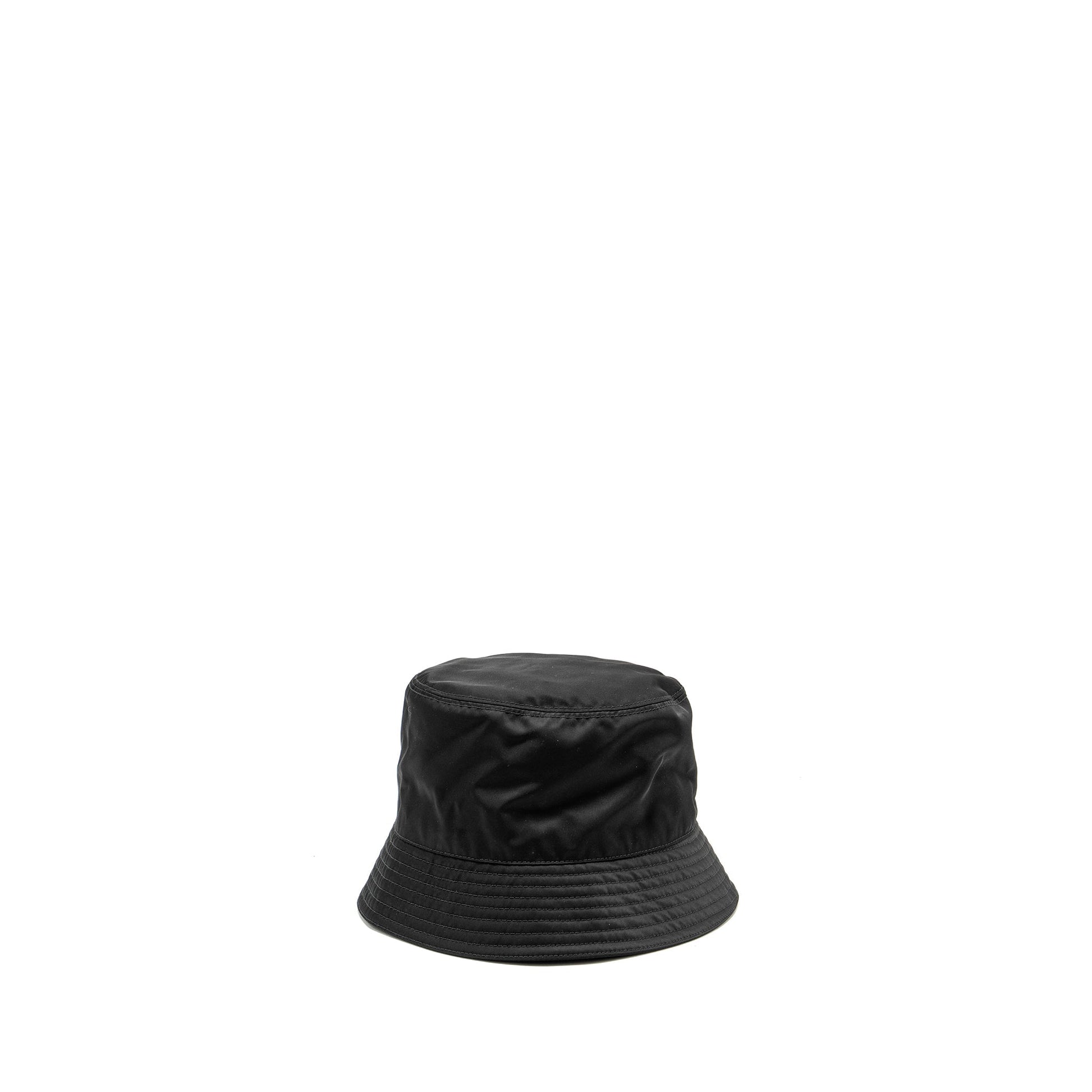 Prada Size M Re Hat Handbag Nylon Black Bucket Bag