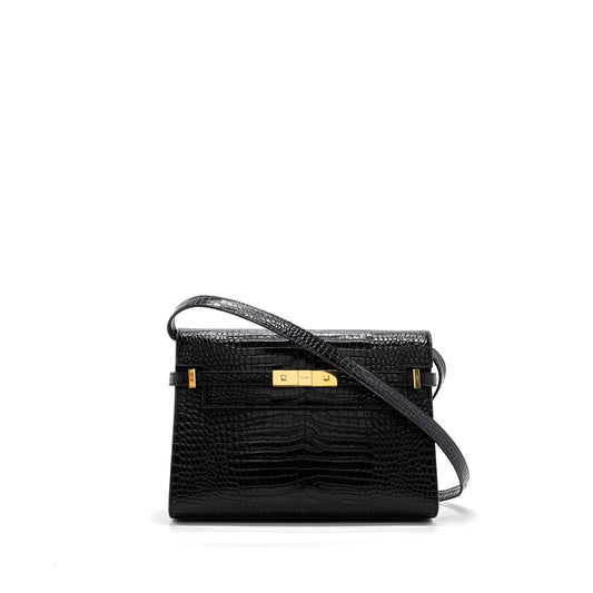 YSL Saint Laurent Saint Laurent Manhattan Purse Calfskin Shoulder Bag Black