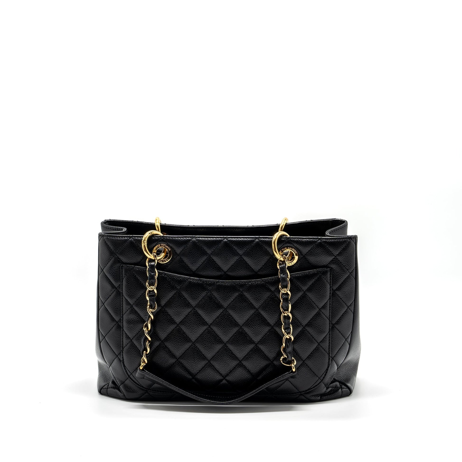Chanel grand shopping caviar GHW Black Tote Bag Caviar Ghw