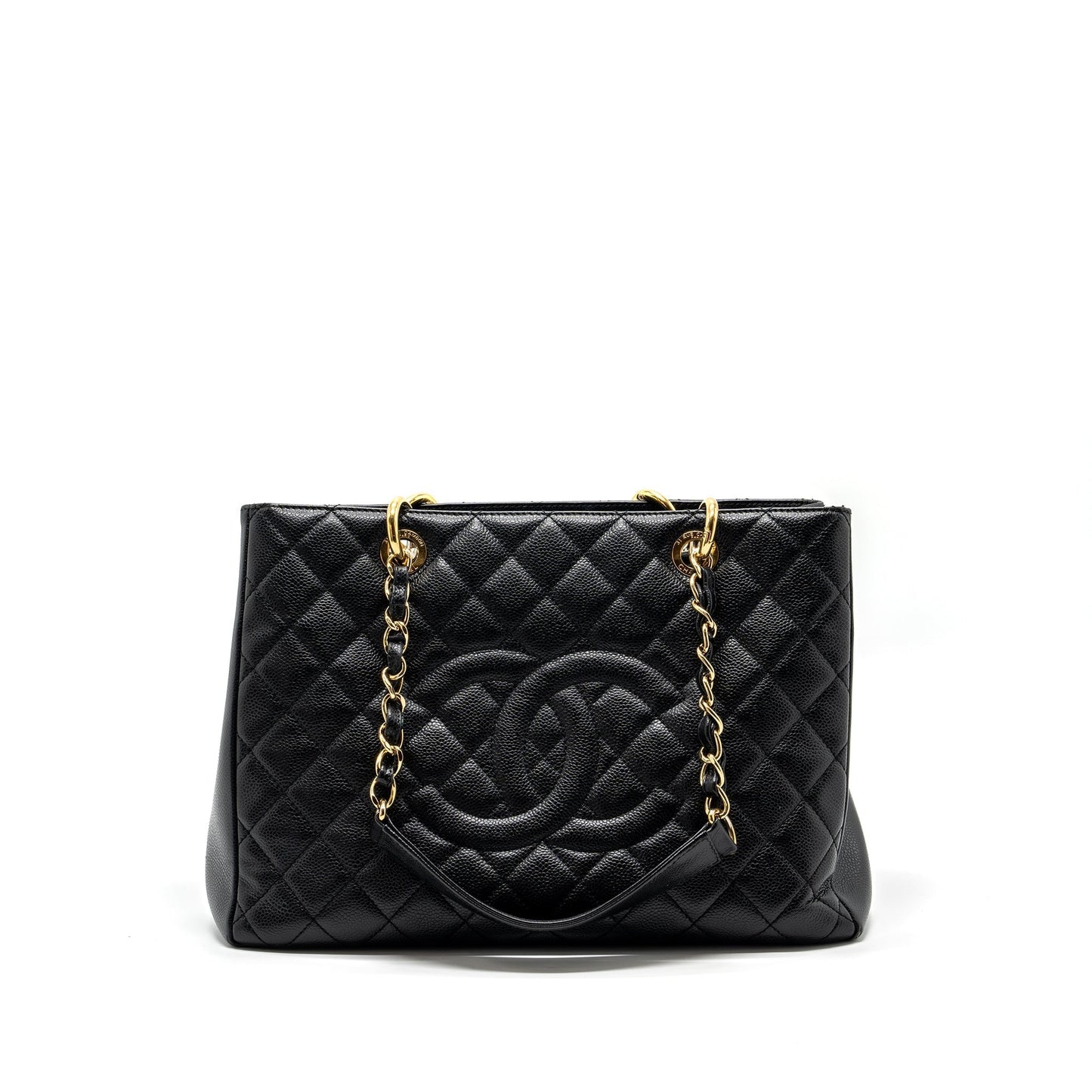 Chanel grand shopping caviar GHW Black Tote Bag Caviar Ghw