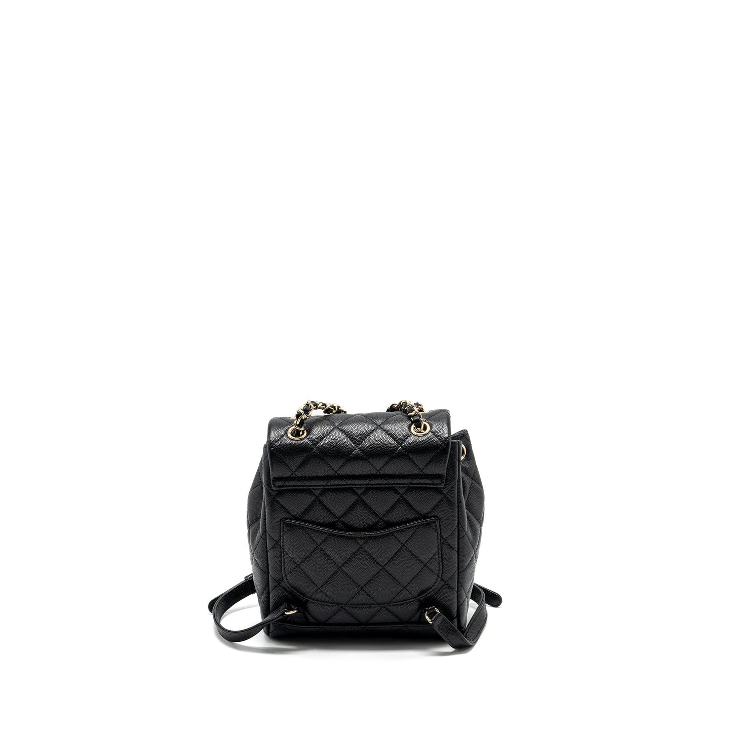 Chanel 23s Backpack Caviar LGHW Microchip Black