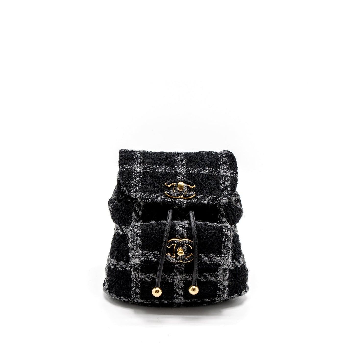 Chanel Duma Backpack Tweed Multicoloured Brushed GHW