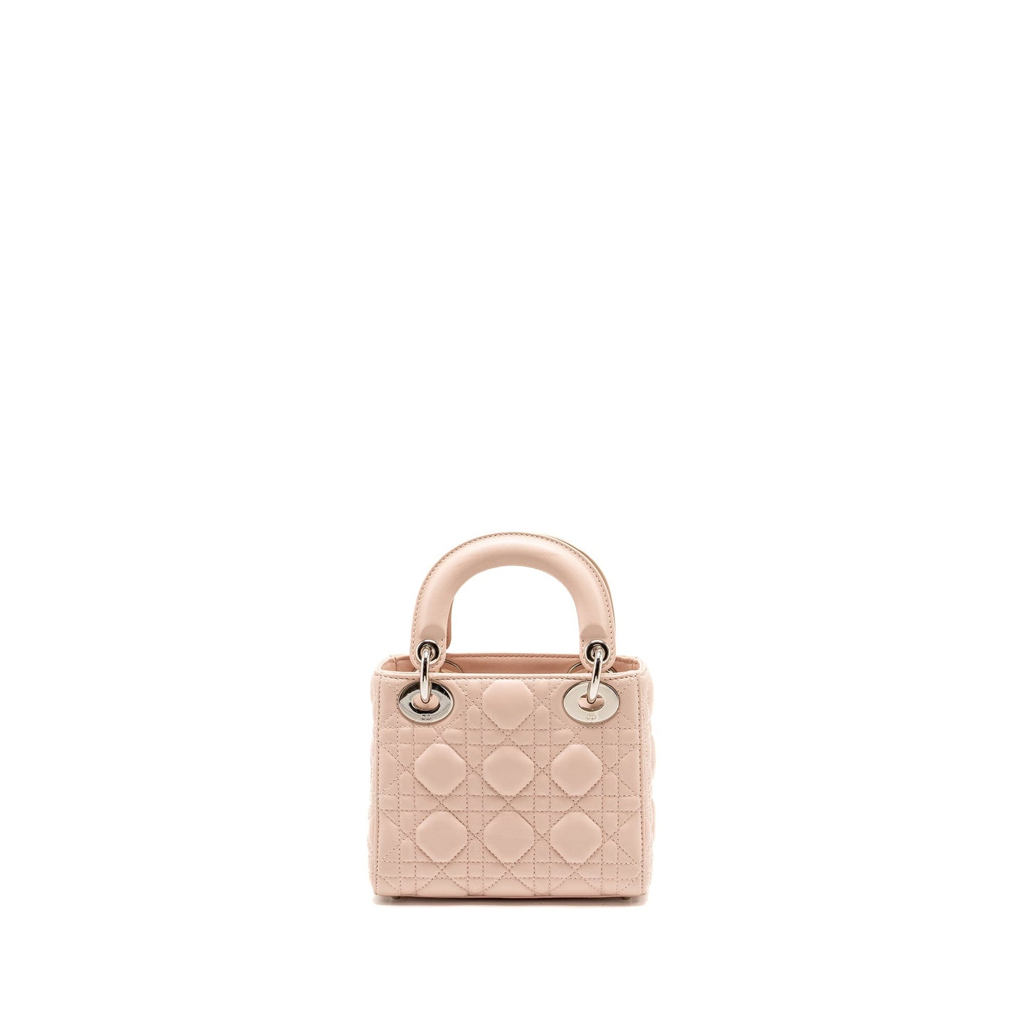 Dior Lady Crystal Strap Limited Edition Lambskin Light Pink Mini Travel Bag