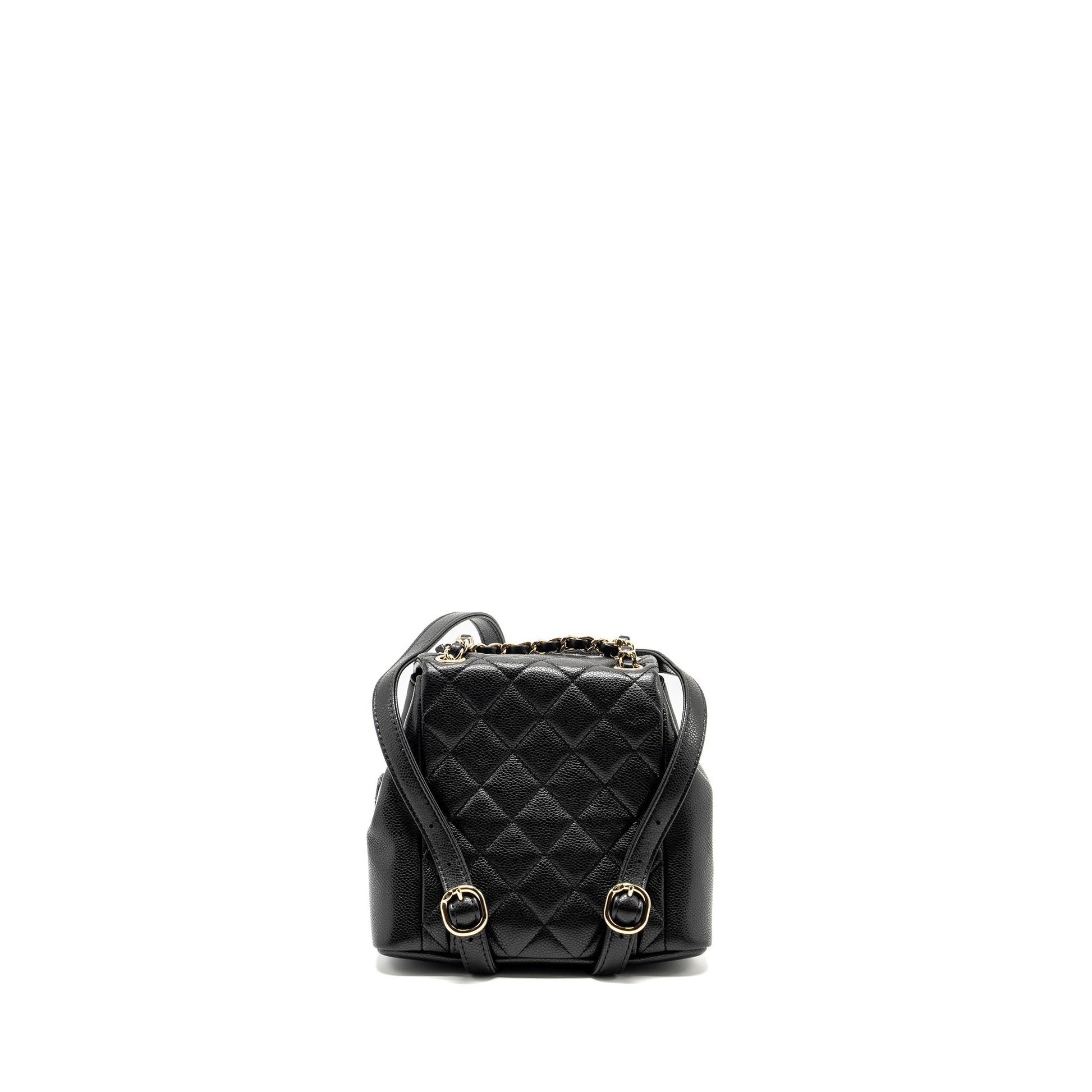 Chanel 24A Duma Backpack Grained Calfskin LGHW Black