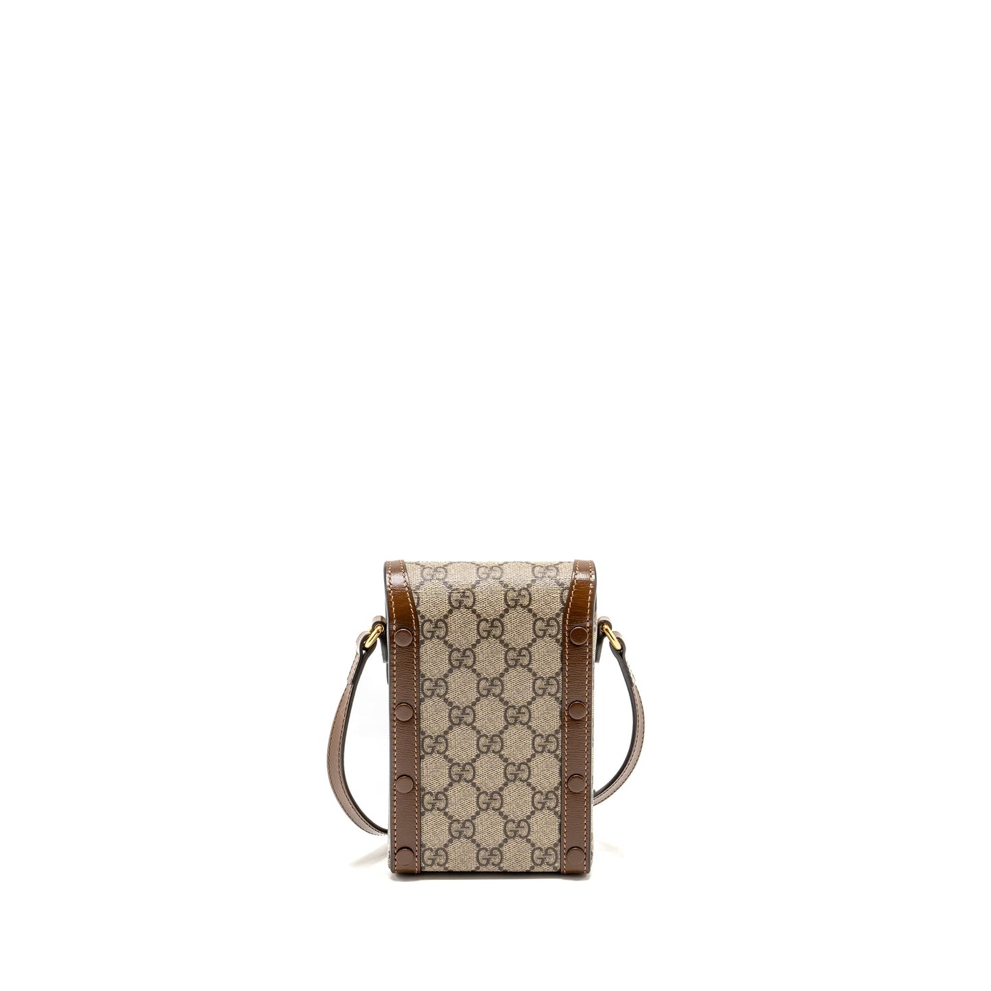 Gucci Horsebit Mini Bag Supreme Multicoloured Canvas Brown Travel Bag