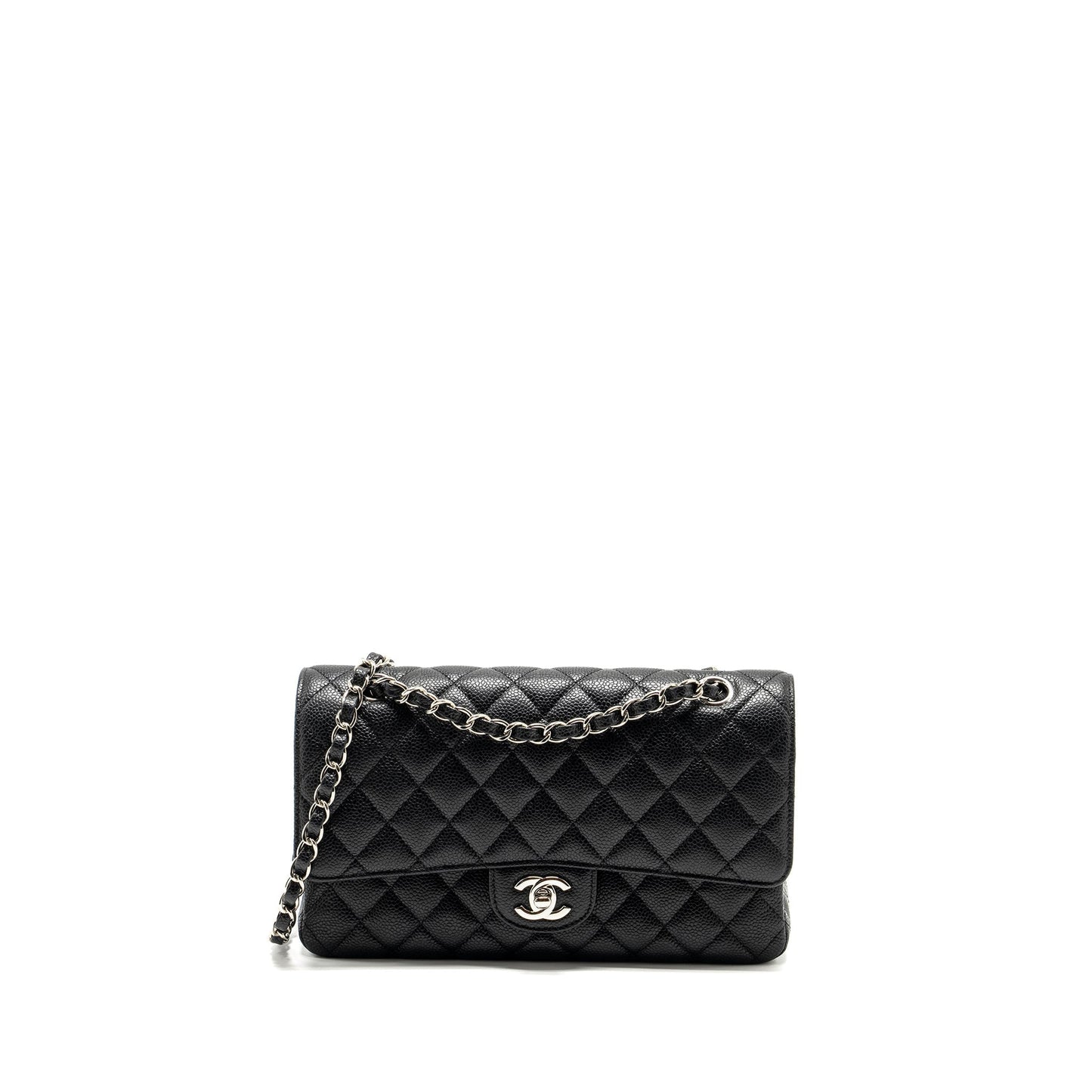 Chanel Classic Double Flap Caviar SHW Black Shoulder Bag Shw 10