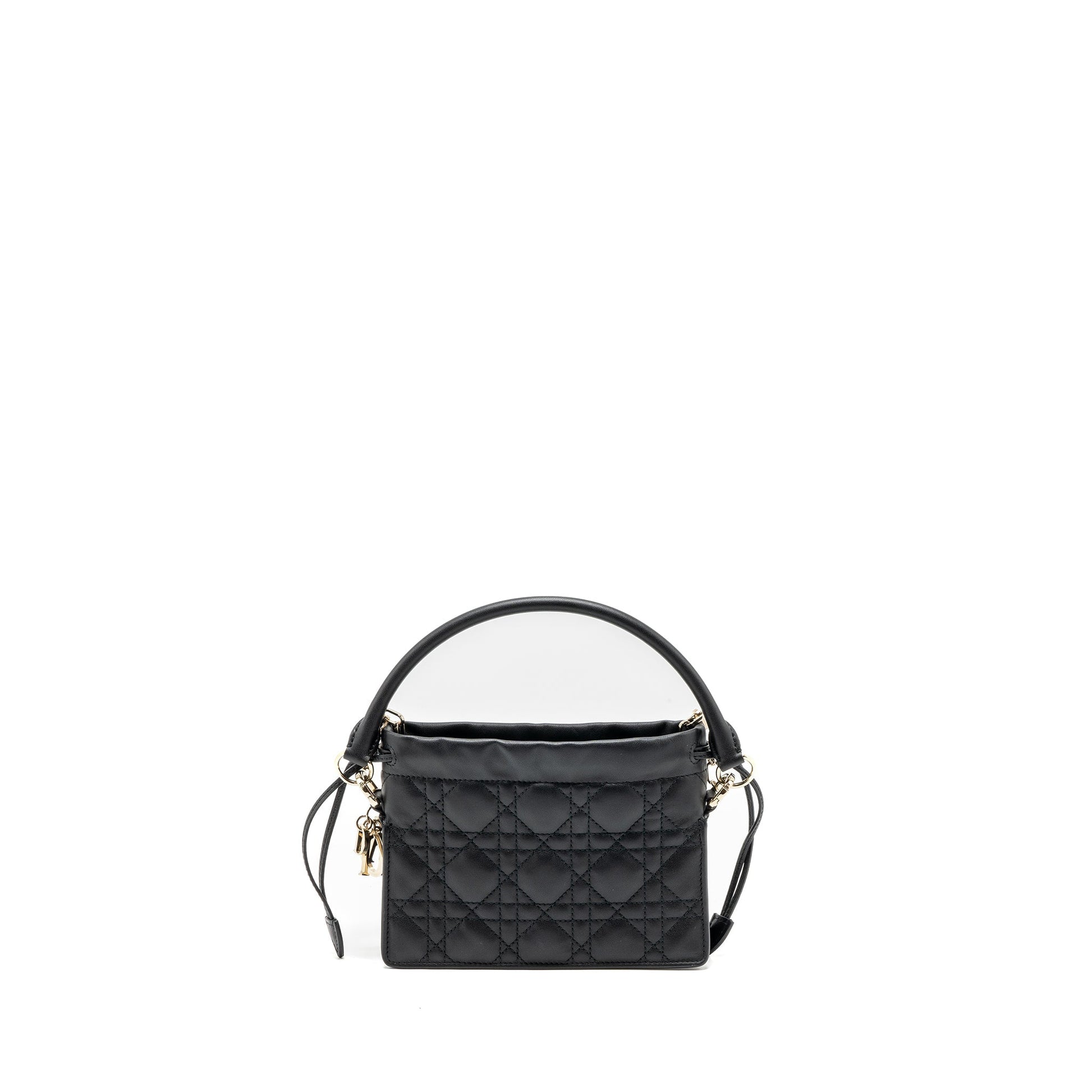 Dior Milly Crossbody Purse Lambskin Handbag Black Crossbody Bag